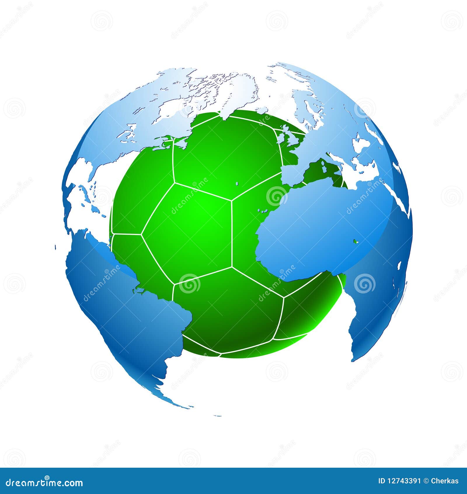 Earth and ball. stock vector. Illustration of navigate 12743391