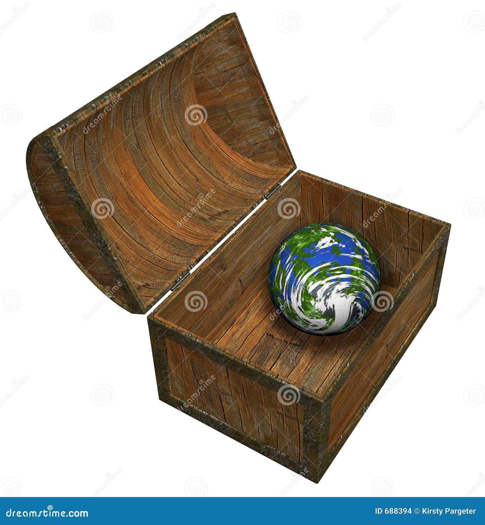 Earth In A Chest Picture. Image 688394