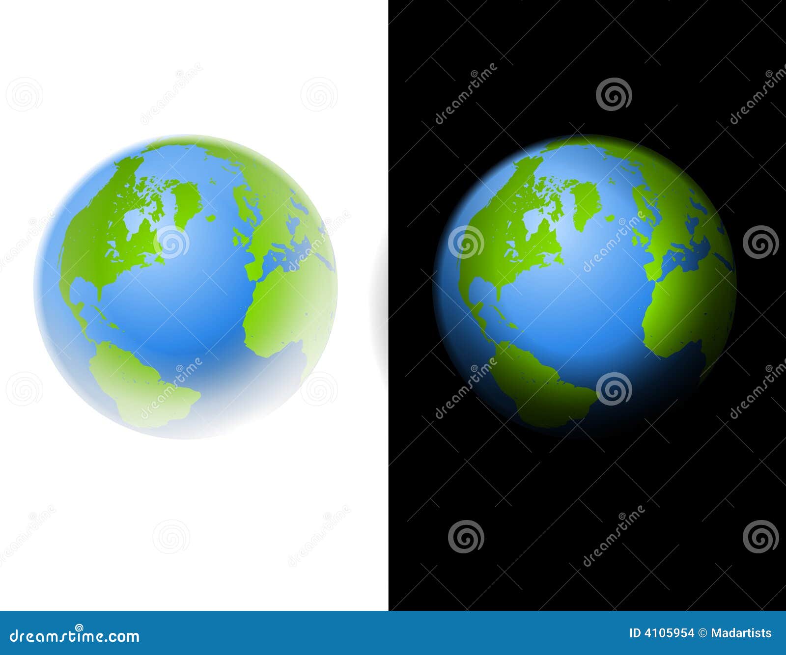 Earth Clip Art Illustration Black And White Stock Images - Image: 4105954
