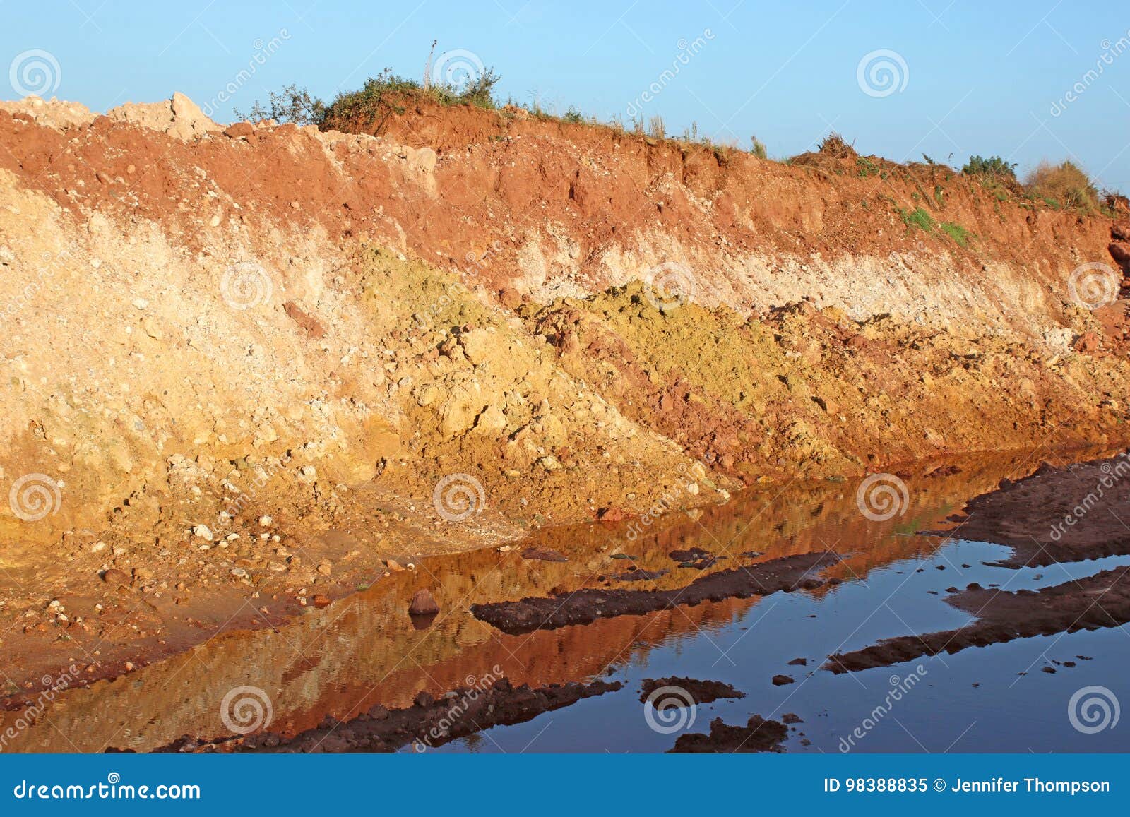 Earth cutting stock image. Image of construction, foundation 98388835