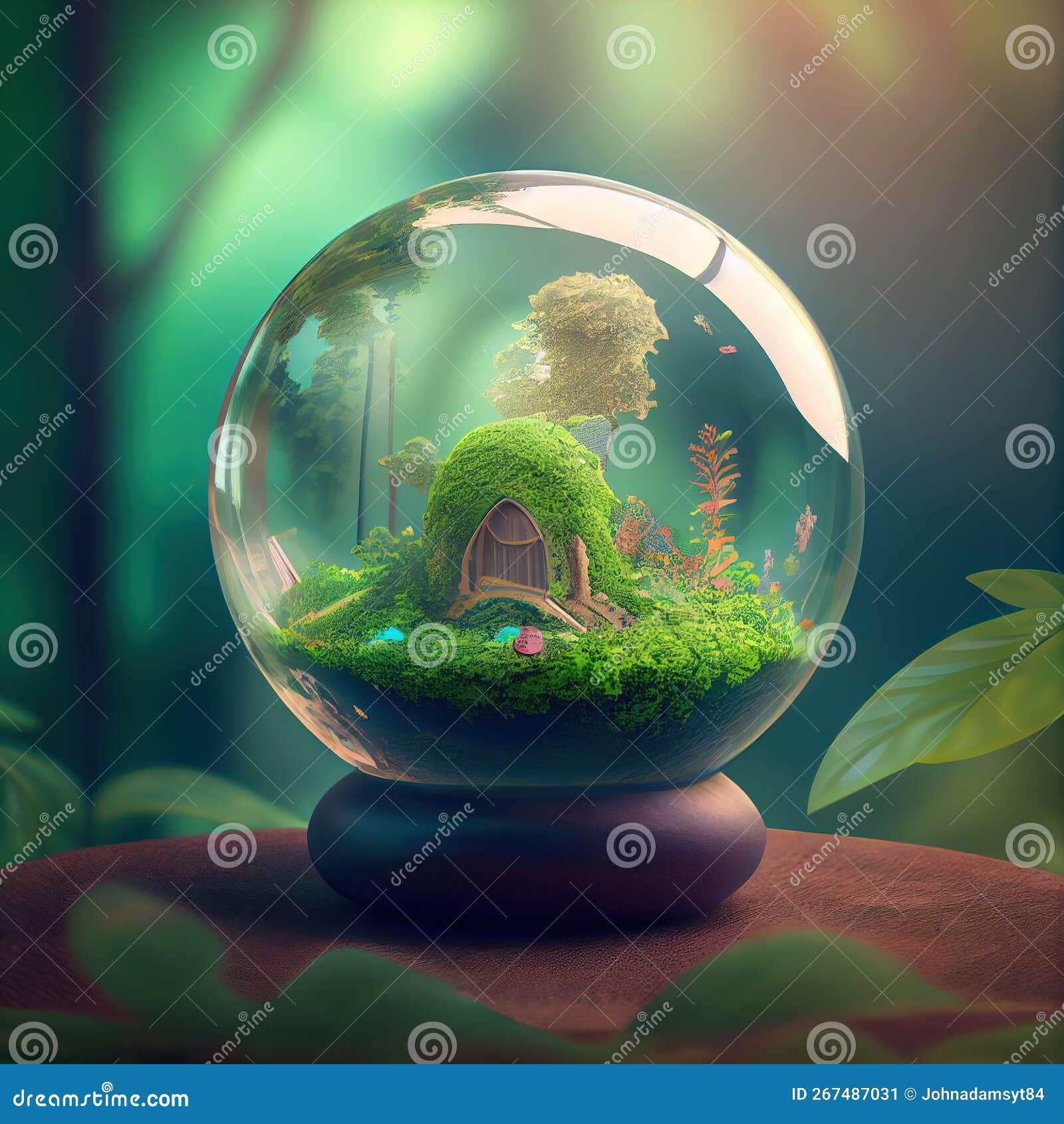 Earth day concept. stock illustration. Illustration of glass 267487031