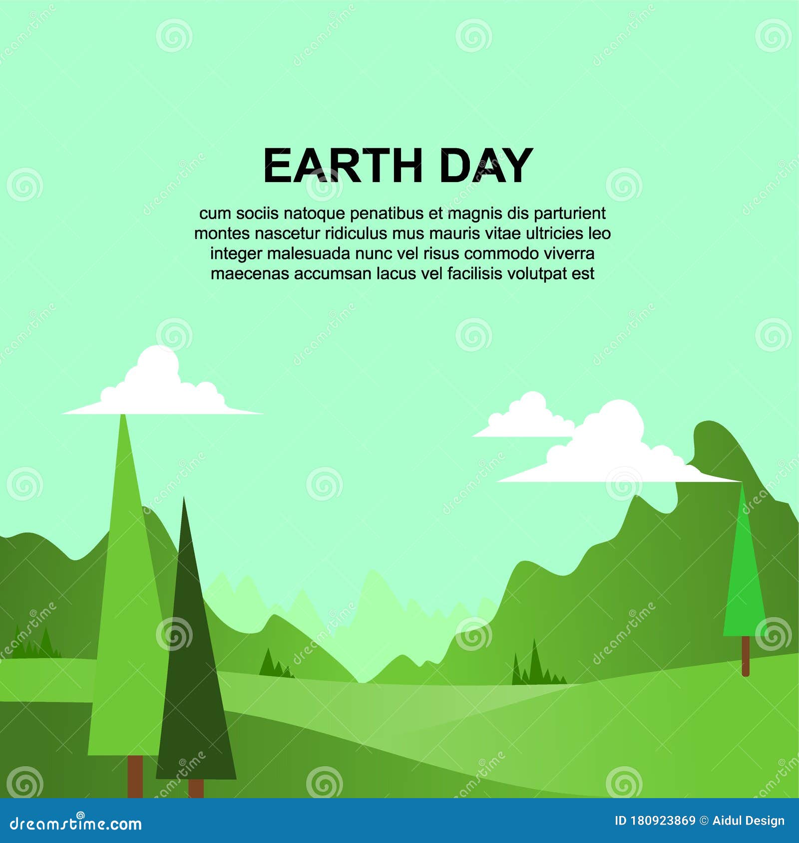 Earth Day Social Media Banner Vector Stock Vector Illustration of