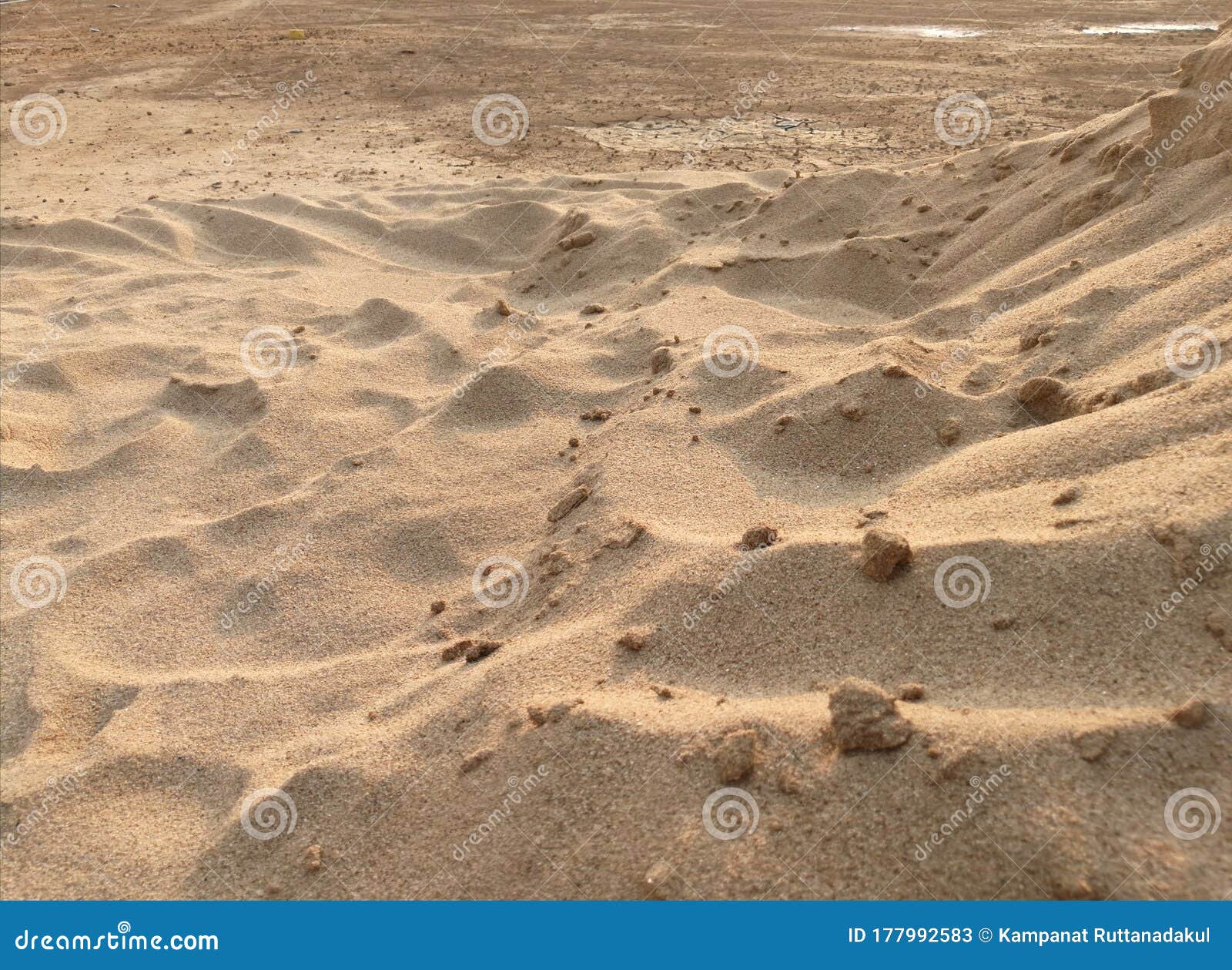 Earth In The Desert And The Surface Of Fine Sand Stock Image Image Of Fine Sand