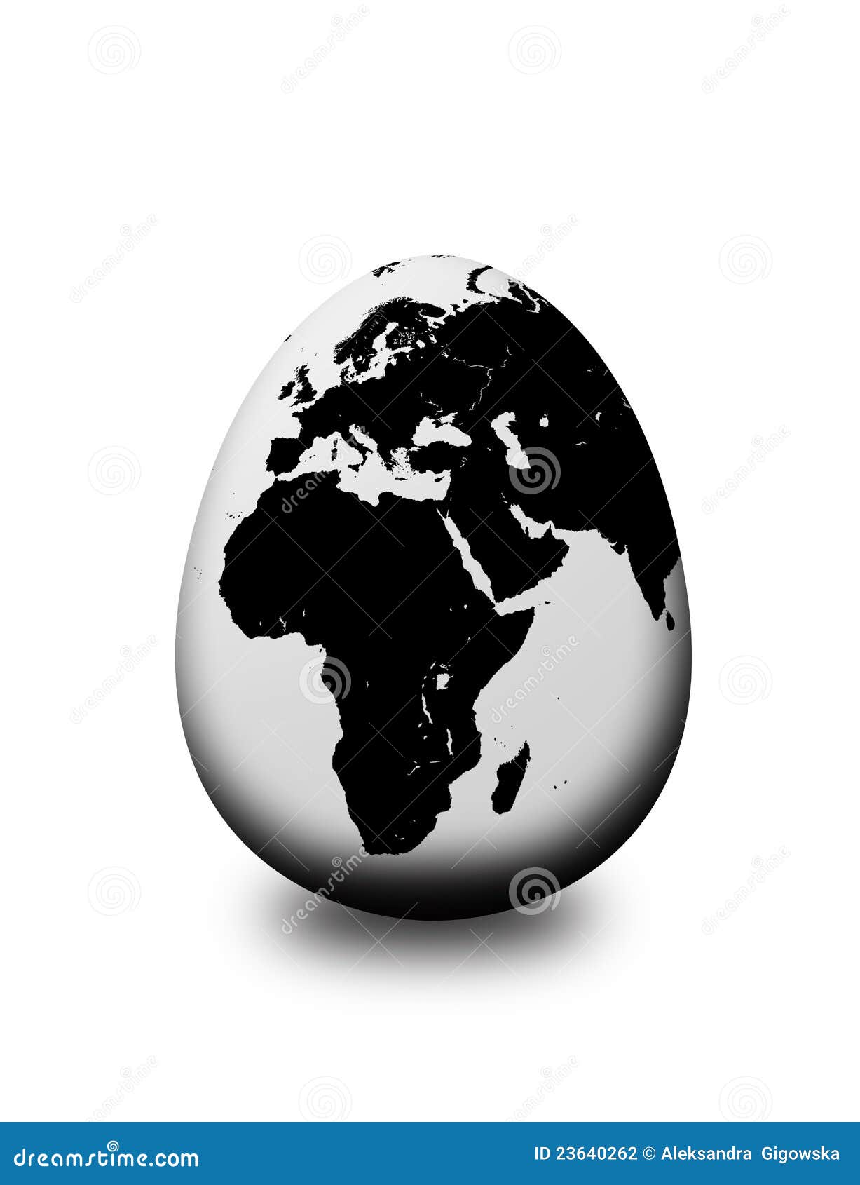 Earth egg over white stock illustration. Illustration of geology 23640262