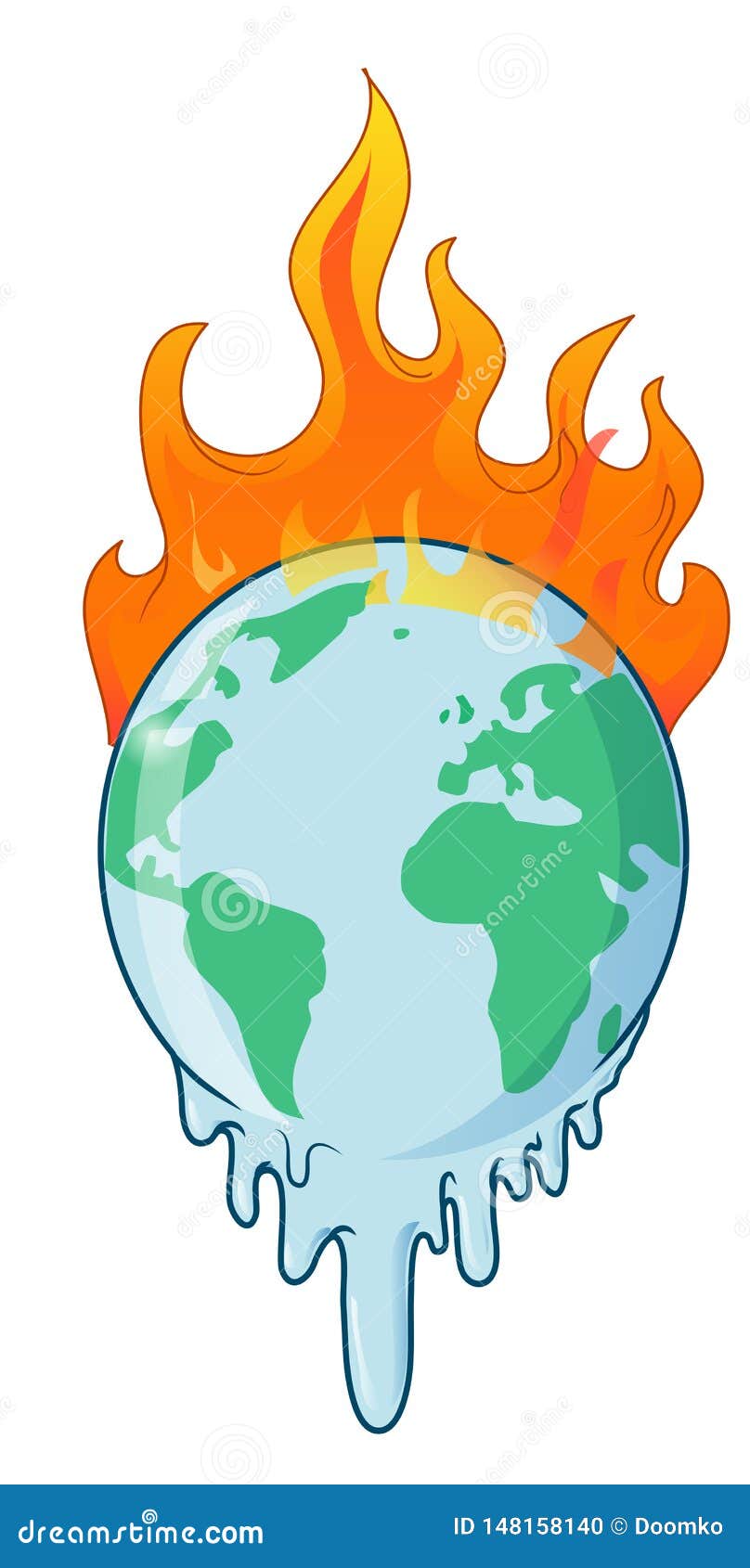 the earth on fire