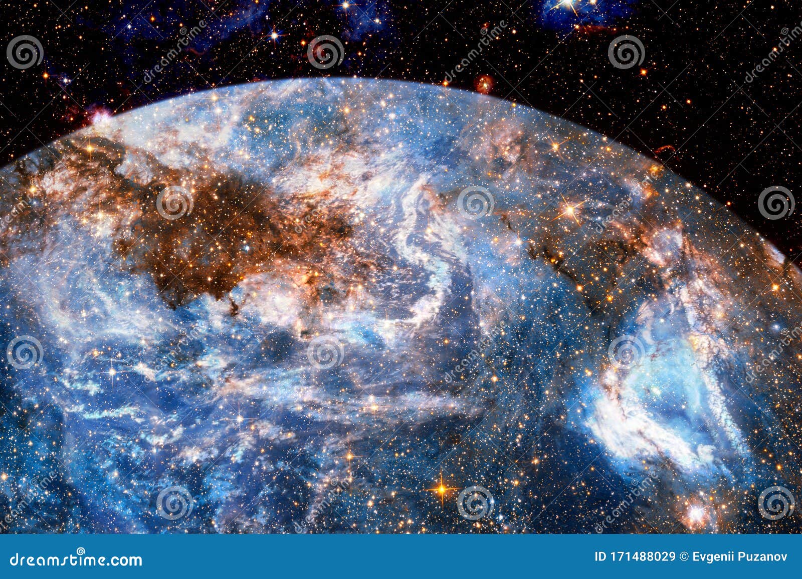 Earth and Galaxy. Elements of this Image Furnished by NASA Stock  Illustration - Illustration of geography, background: 171488029