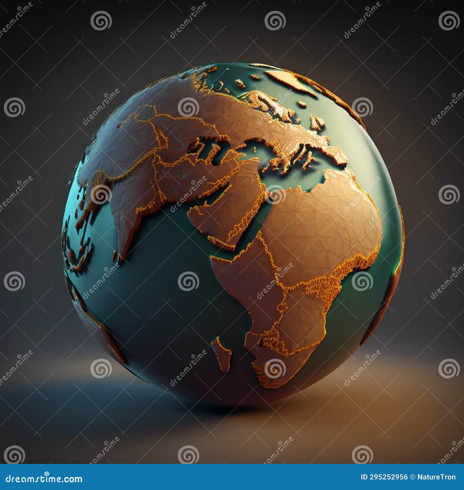 Earth Globe on Black Background Earth Globe Stock Illustration