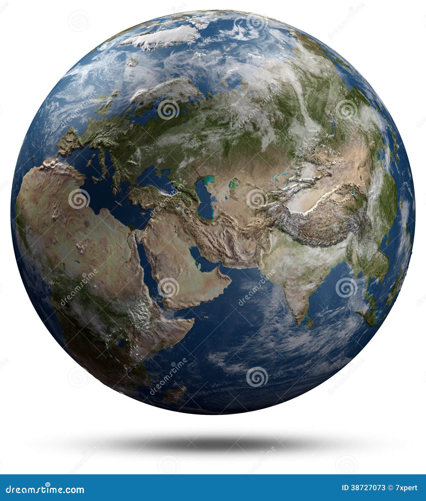 earth globe - eurasia