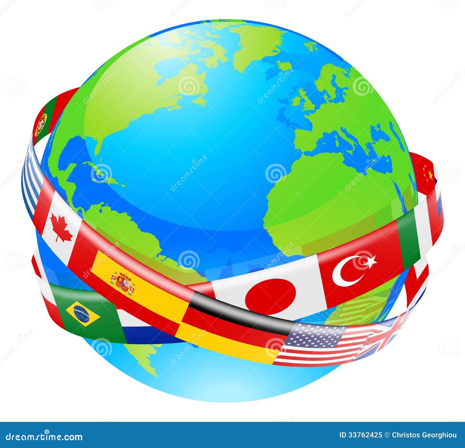 free clipart globe flags - photo #40