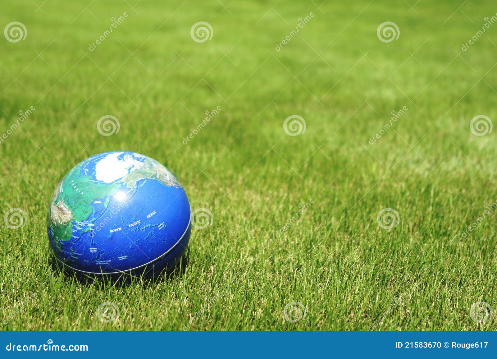 Earth on grass stock photo. Image of care, environmental 21583670