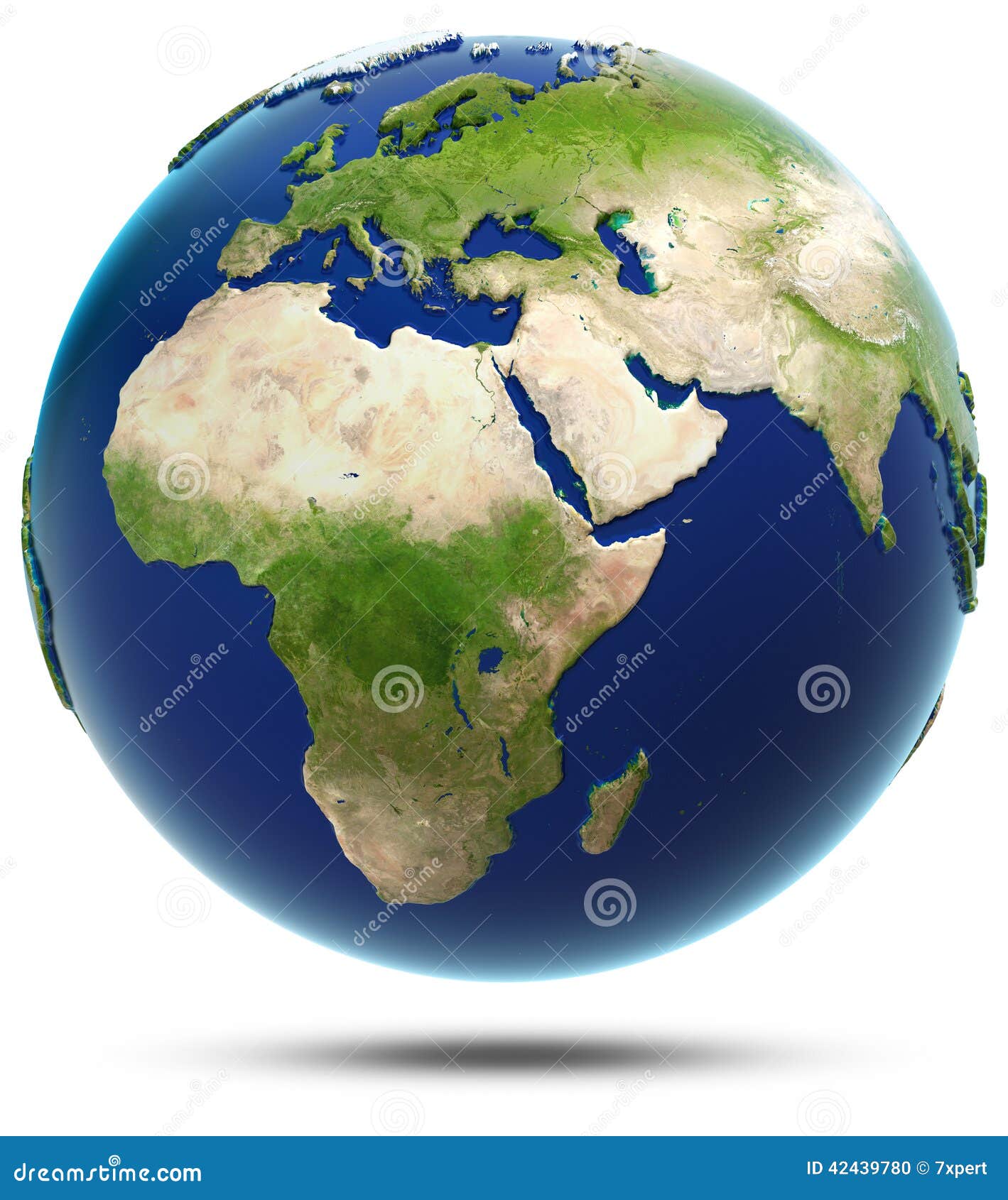 earth model - africa and eurasia