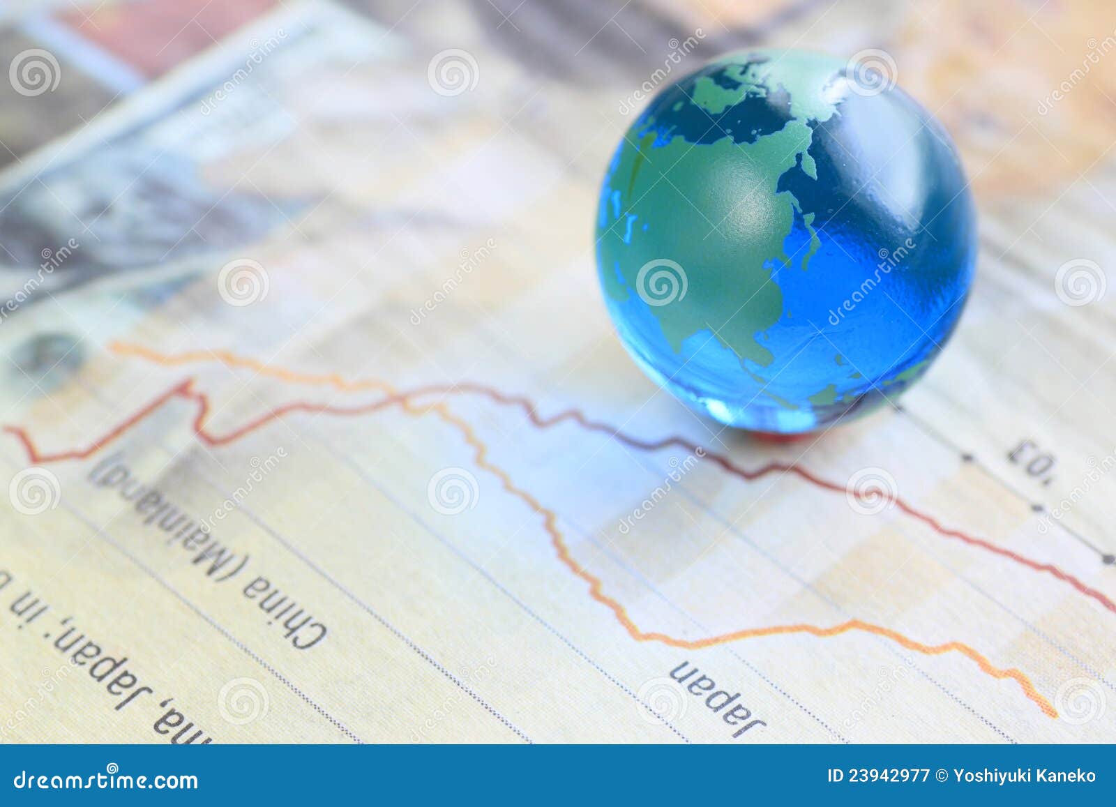 Earth and newspaper stock image. Image of newspaper, globe 23942977