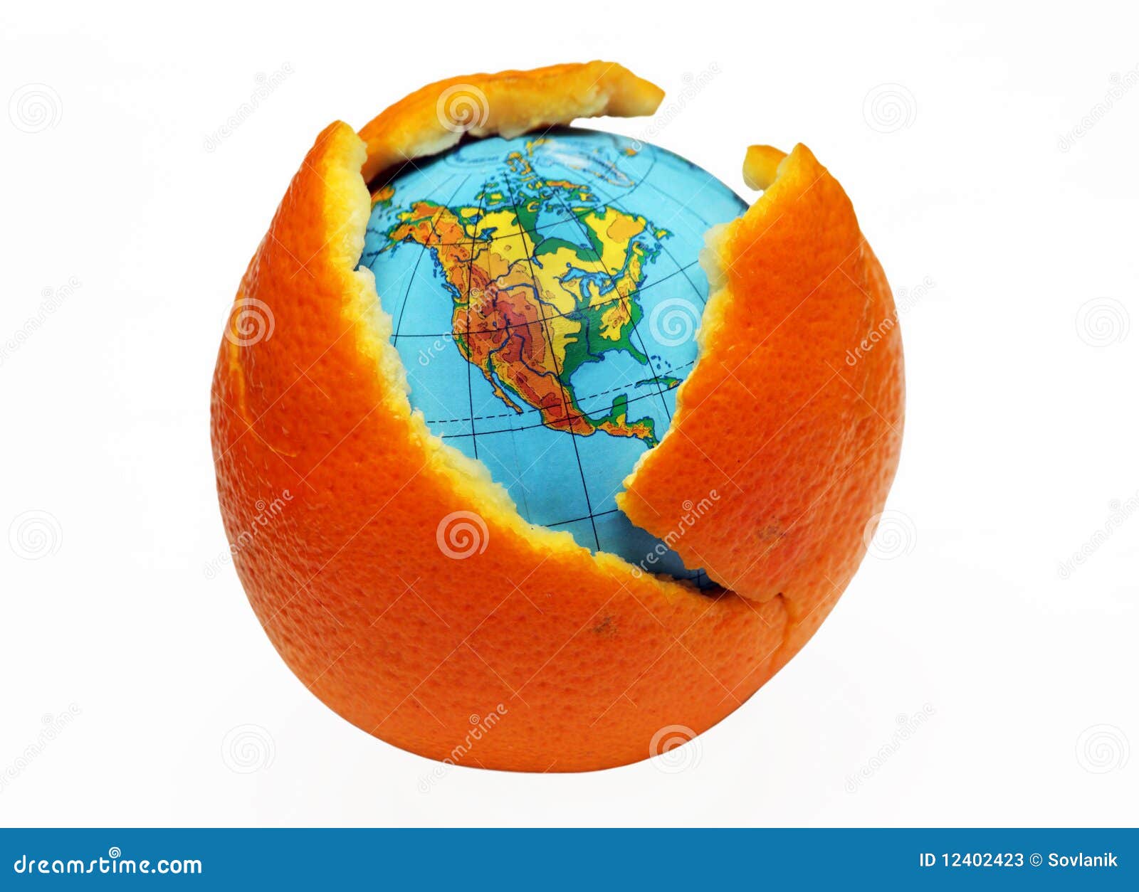 Earth in an orange stock image. Image of earth, 12402423