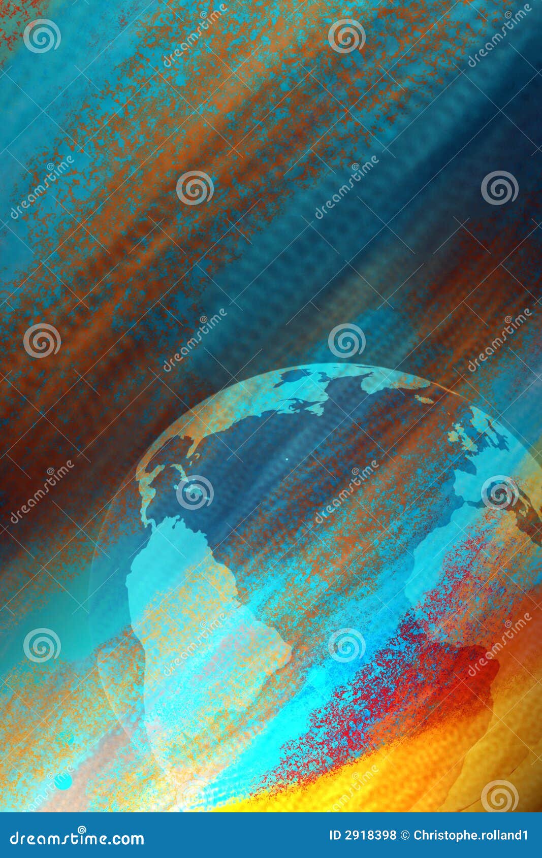 Earth paint stock illustration. Illustration of environmental 2918398