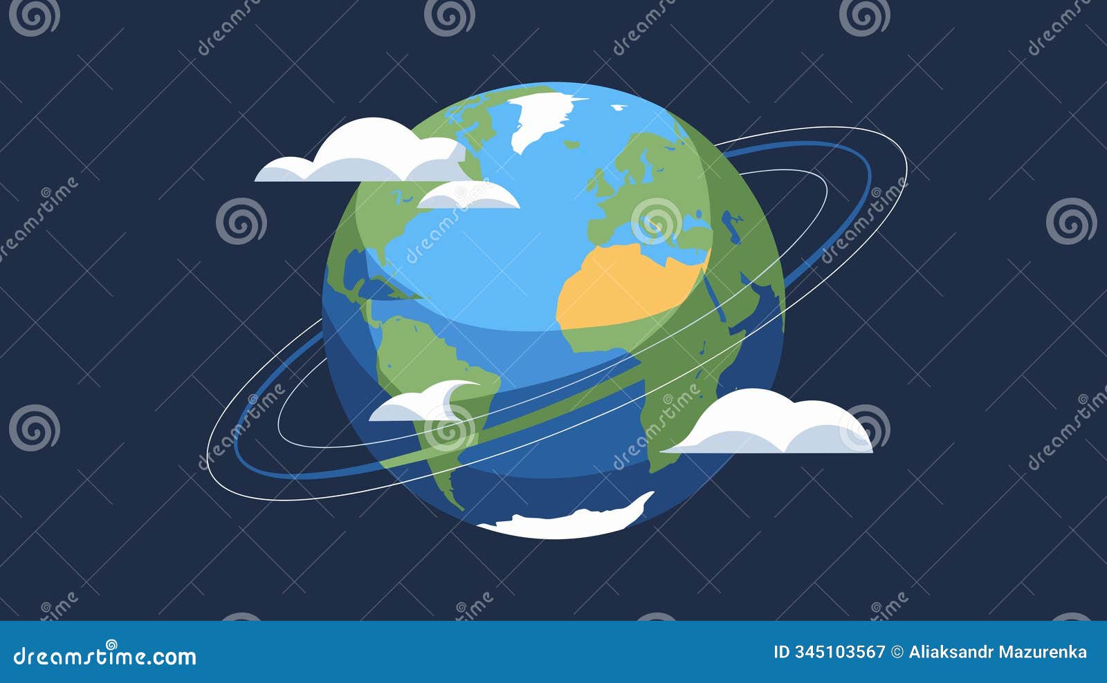 earth planet cartoon 3d turnaround animation sprite sheet.  globe model with oceans, mainlands and clouds textured su...