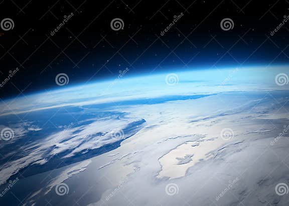 Earth Planet in Outer Space Stock Image - Image of galaxy, worldwide