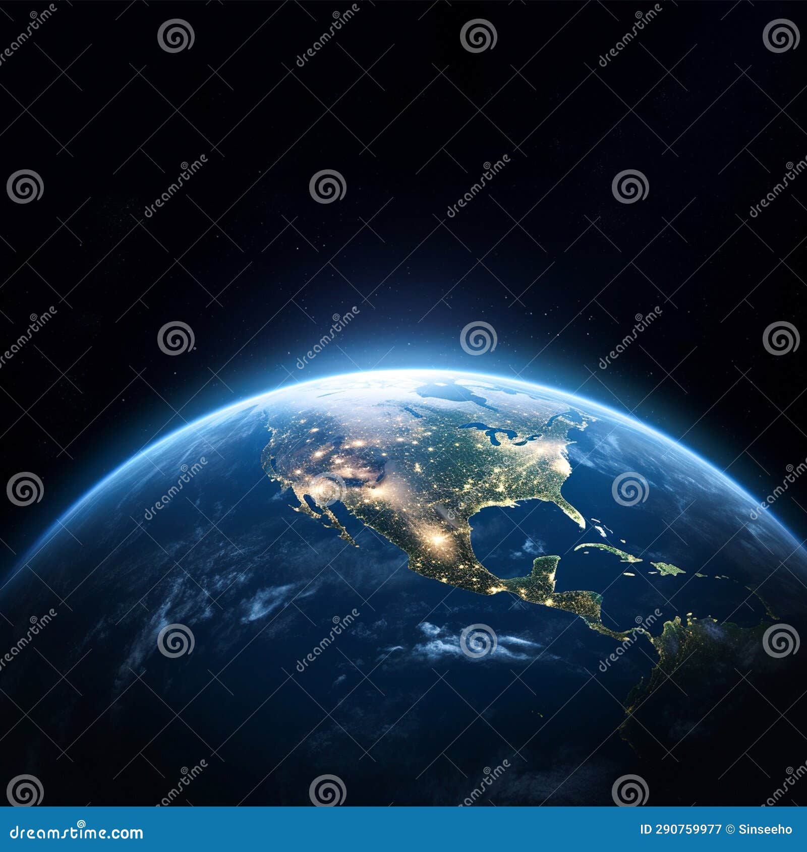 Earth Planet in Outer Space Stock Illustration - Illustration of planet