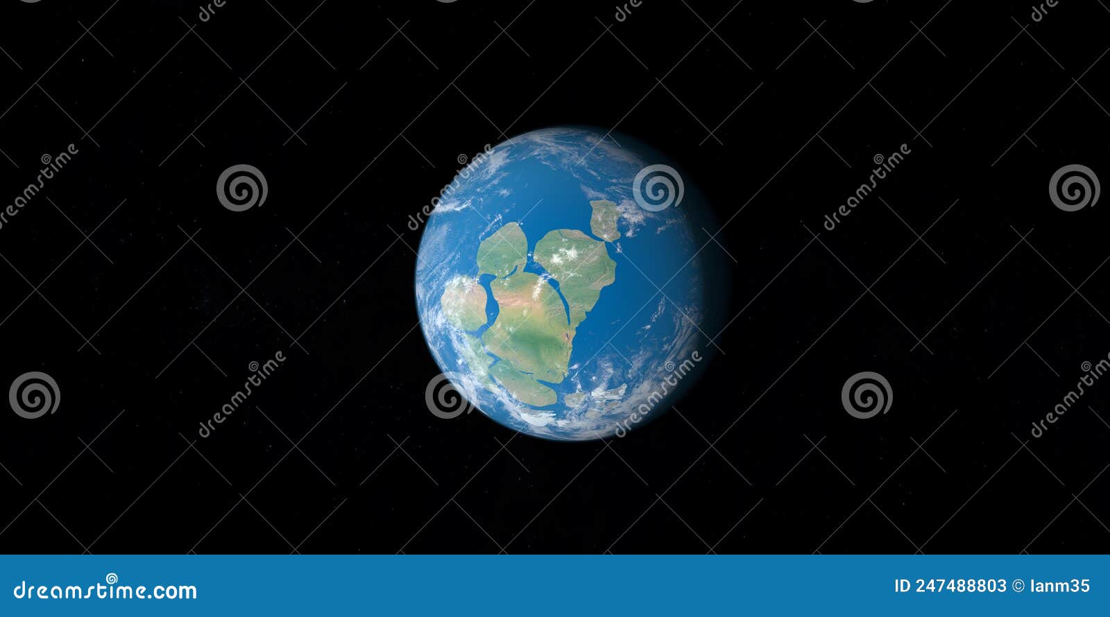 Earth Planet With Supercontinent Rodinia Royalty-Free Stock Photography ...