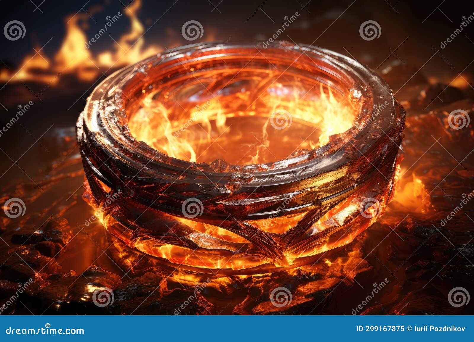 Earth Ring of Fire Control and Manipulation Stock Image Image of
