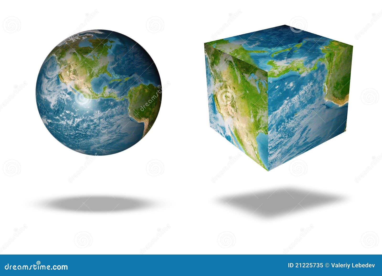 Earth Square Globe Royalty-Free Stock Photo | CartoonDealer.com #21225735