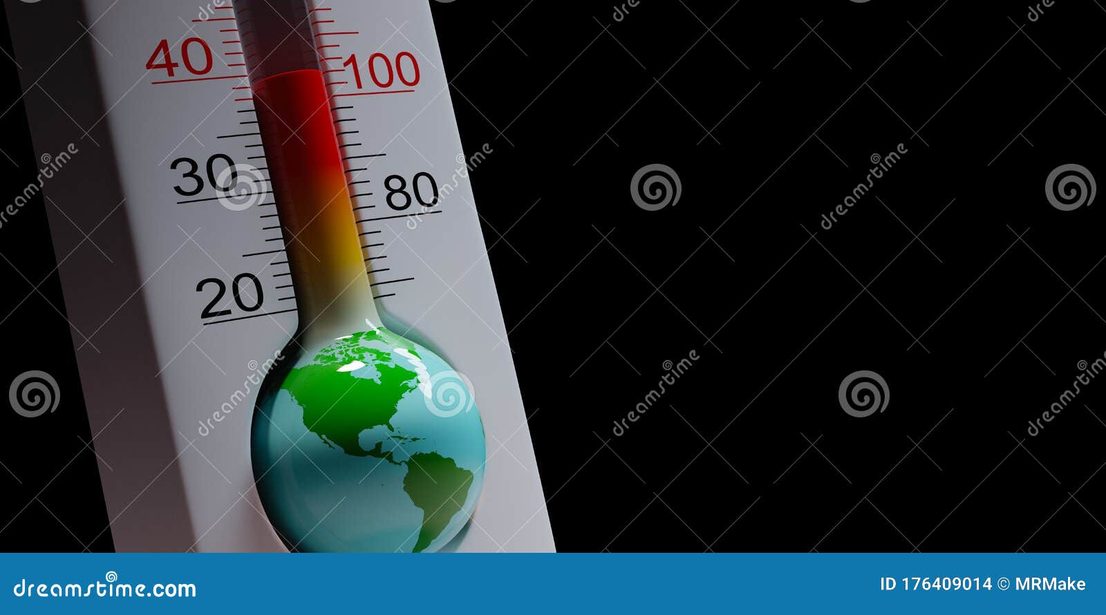 Earth Thermometer, Global Pandemic Concept Stock Illustration