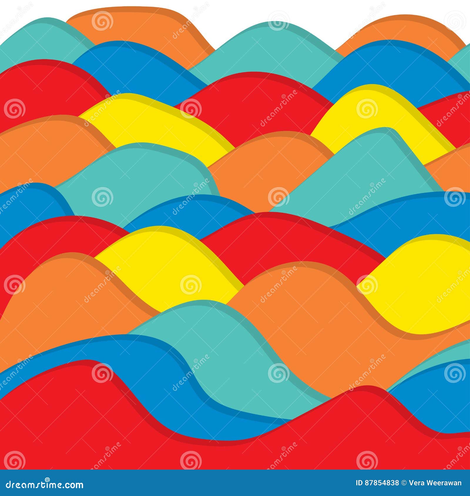 Download Rainbow Cutout Layered Vector Background Stock Vector ...