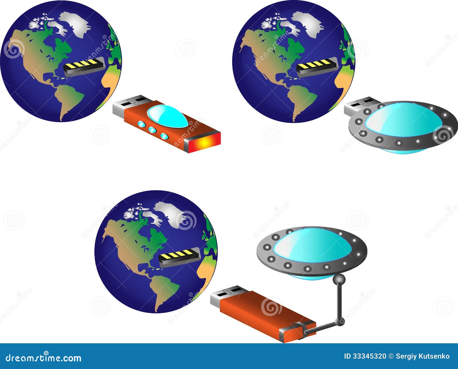 earth with usb port