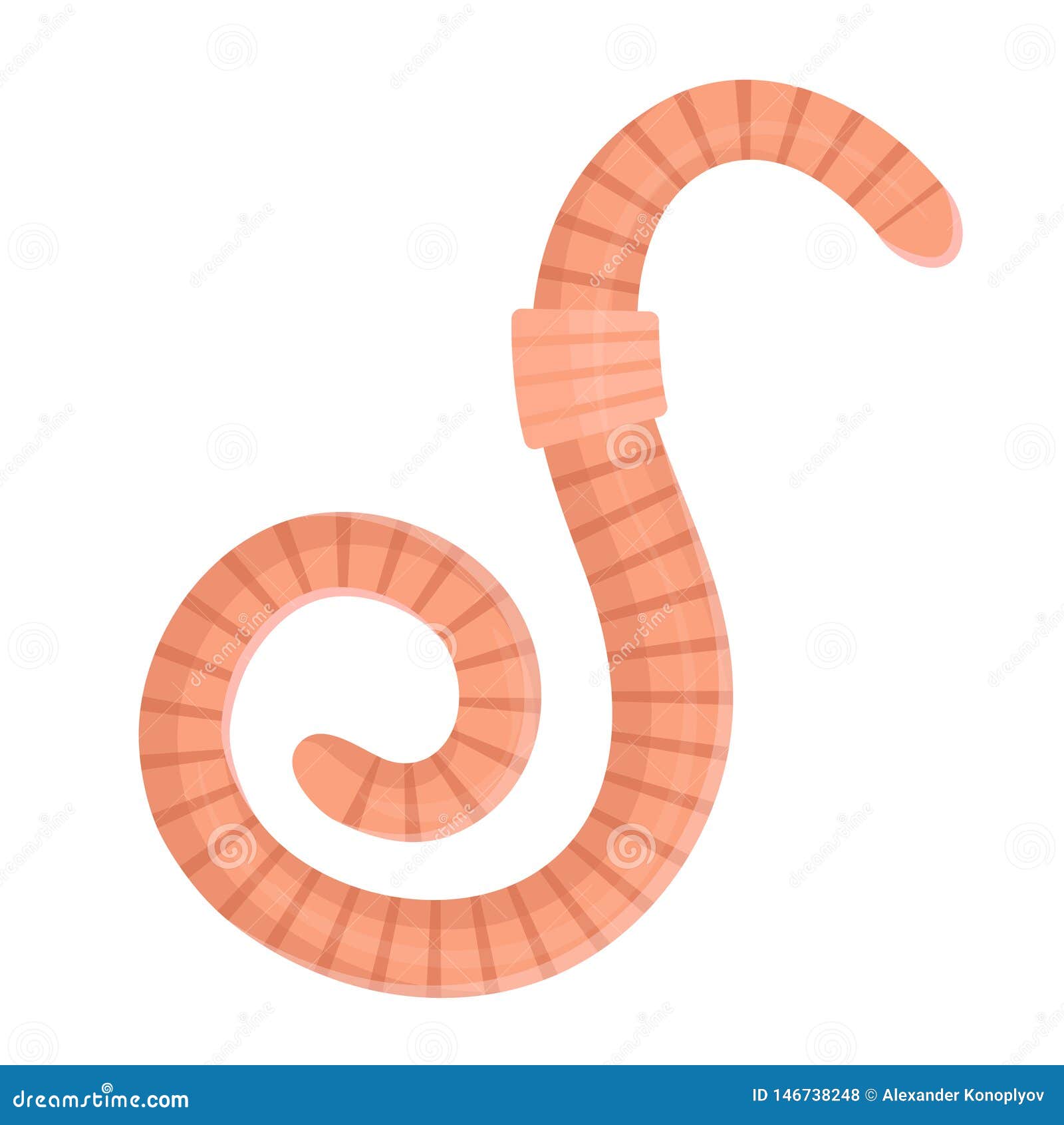 Earthworm Icon Environment And Ecology Crawling Insect Stock Vector Illustration Of Cartoon Bait 146738248