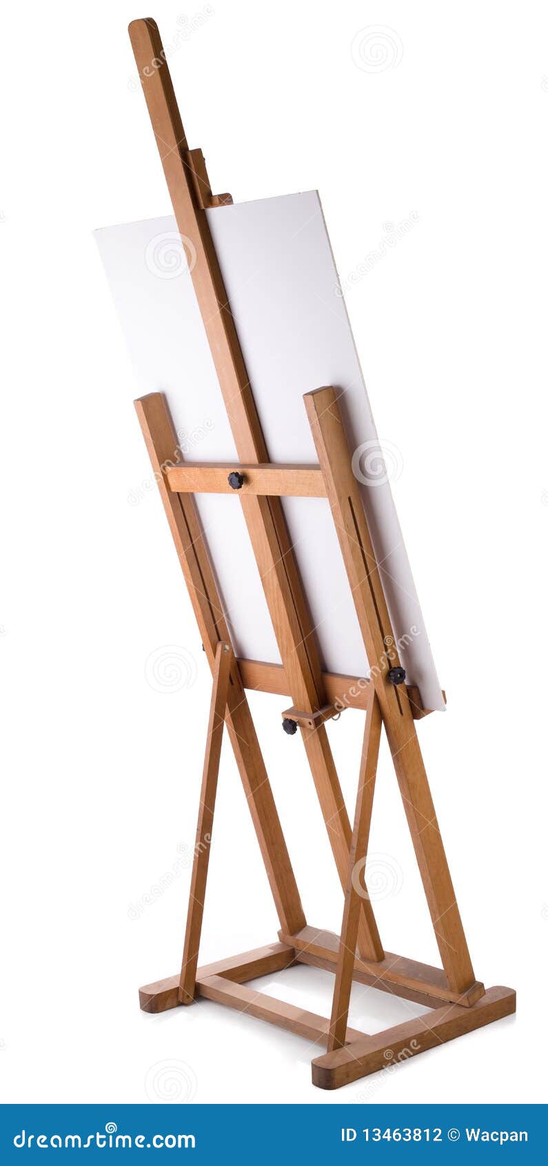 Easel with blank canvas stock photo. Image of wooden 13463812