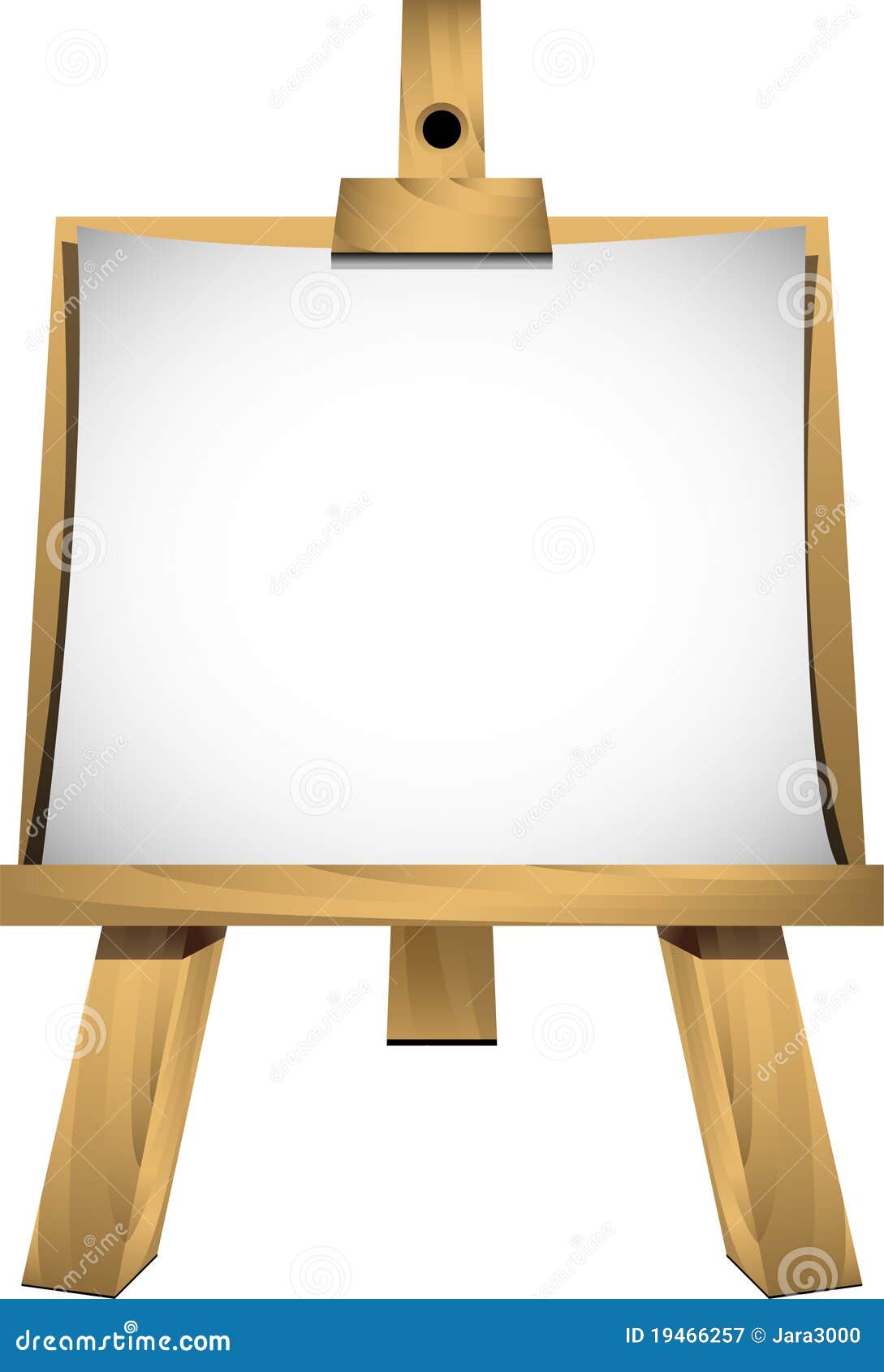 Easel With A Blank Sheet Of White Paper Royalty Free Stock 