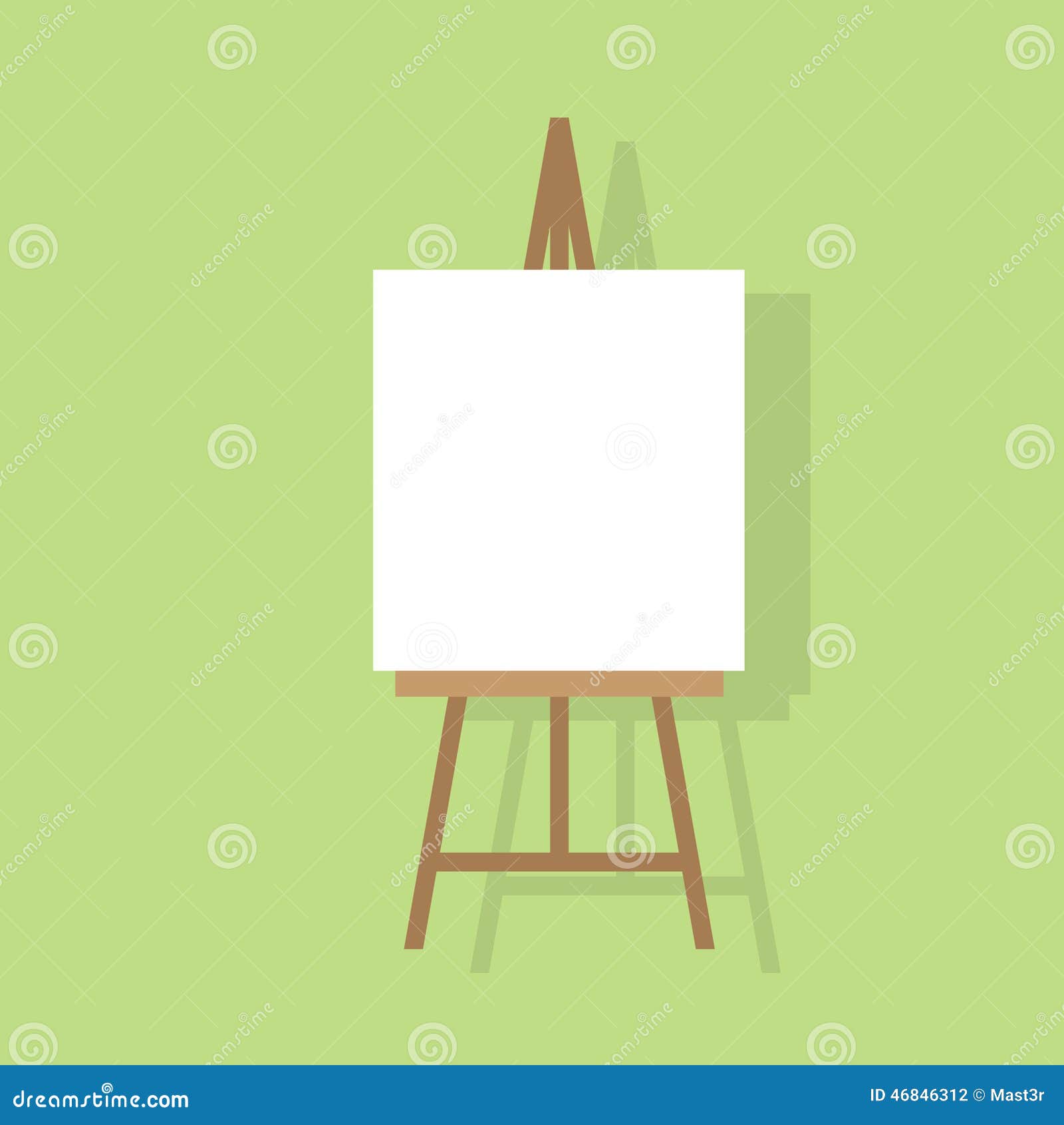 Easel Flat Icon Design Vector Illustration Stock Vector Illustration
