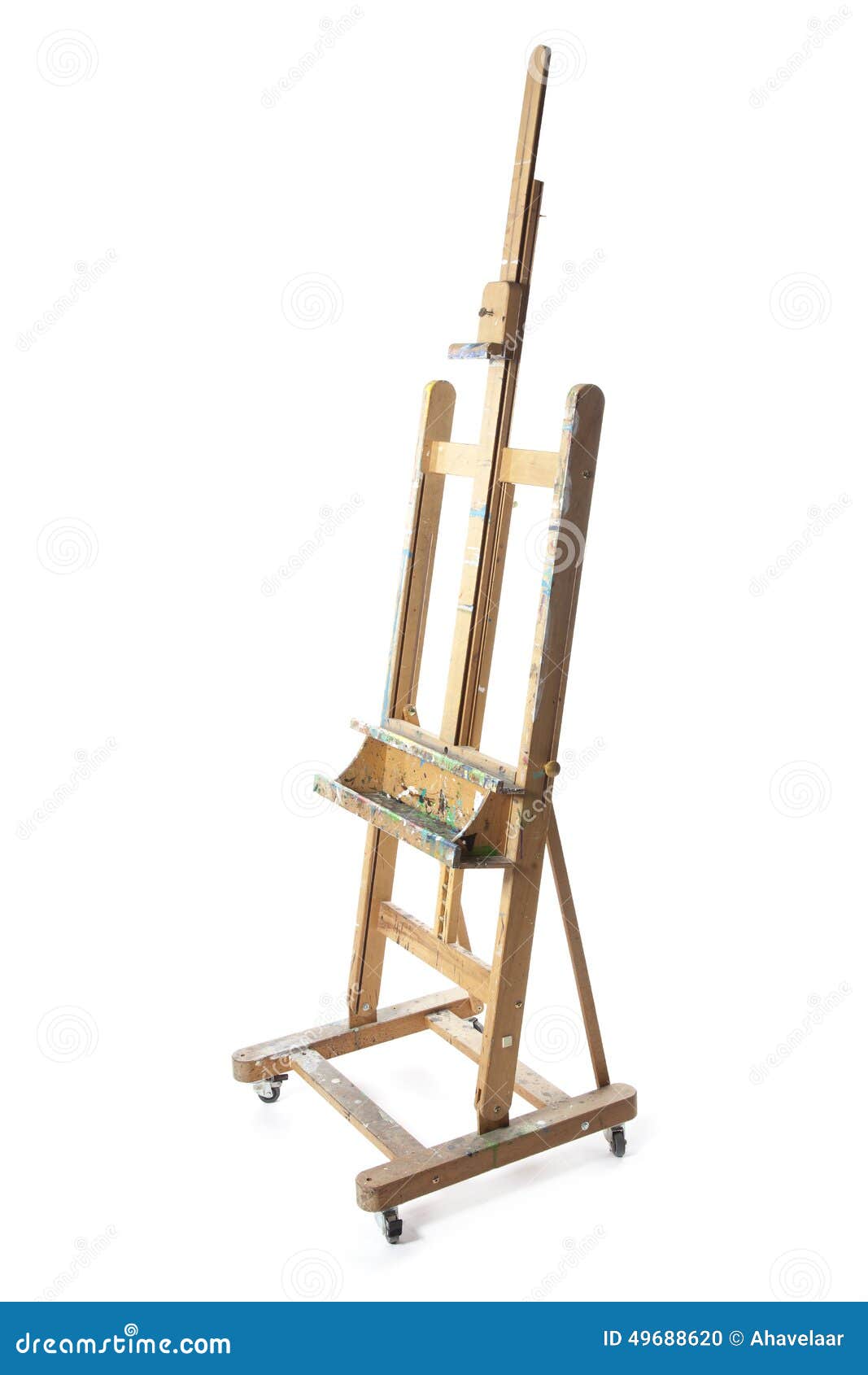 Easle for Painting in Studio Stock Photo - Image of display