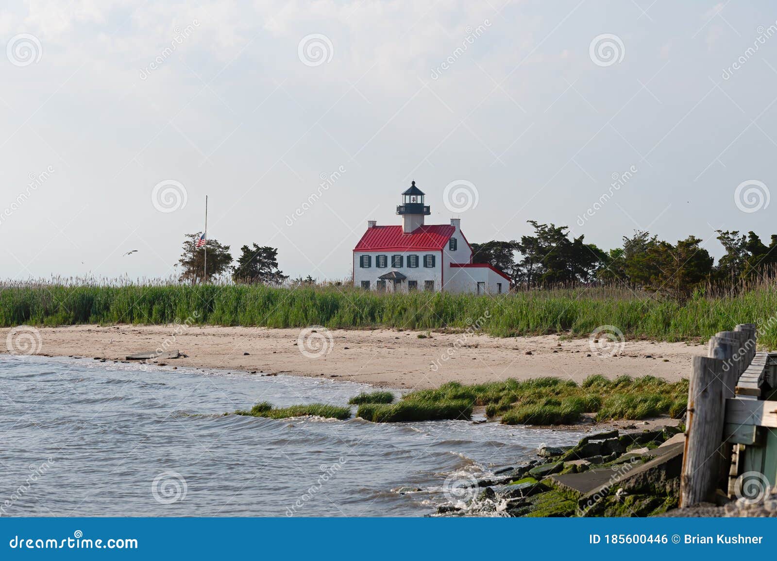 East Point Lighthouse Delaware Bay New Jersey Stock Photo Image of