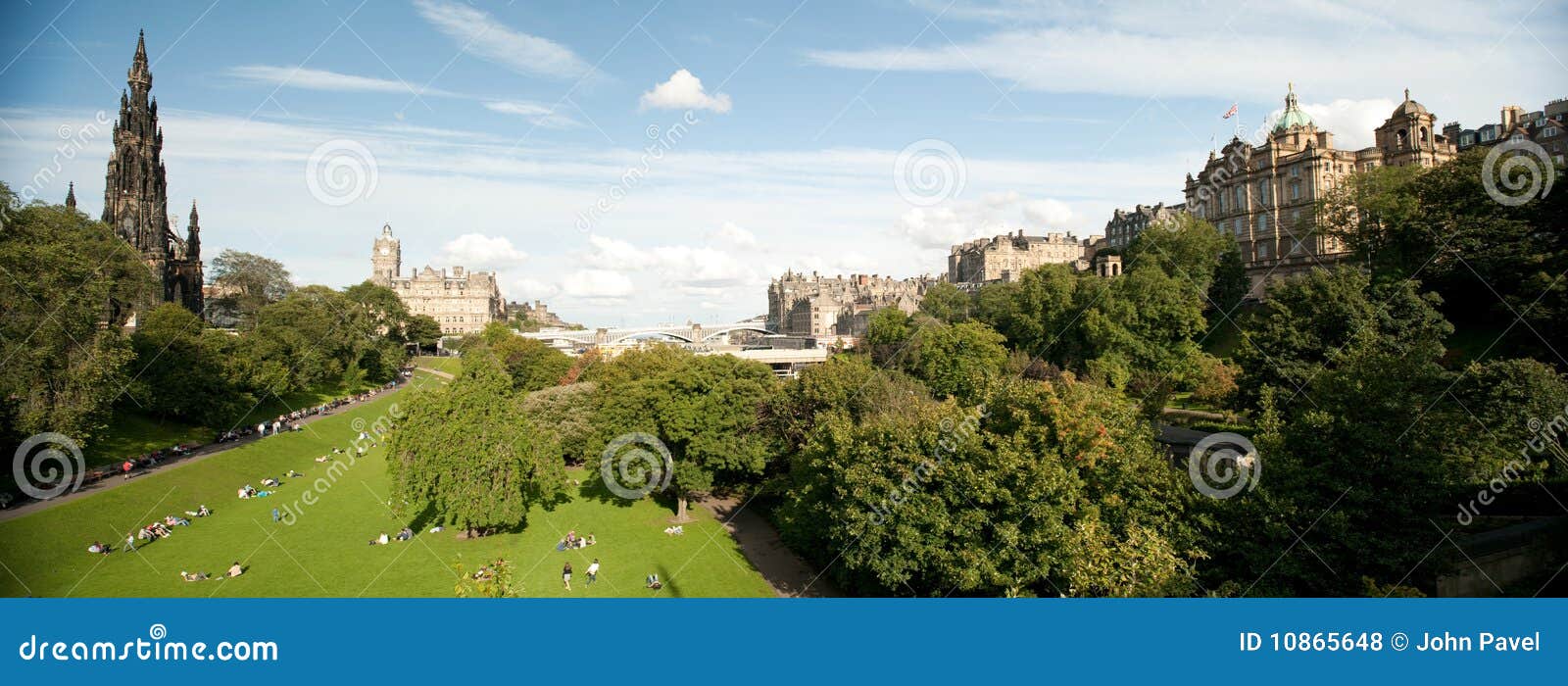 east princes street gardens, edinburgh, scotland