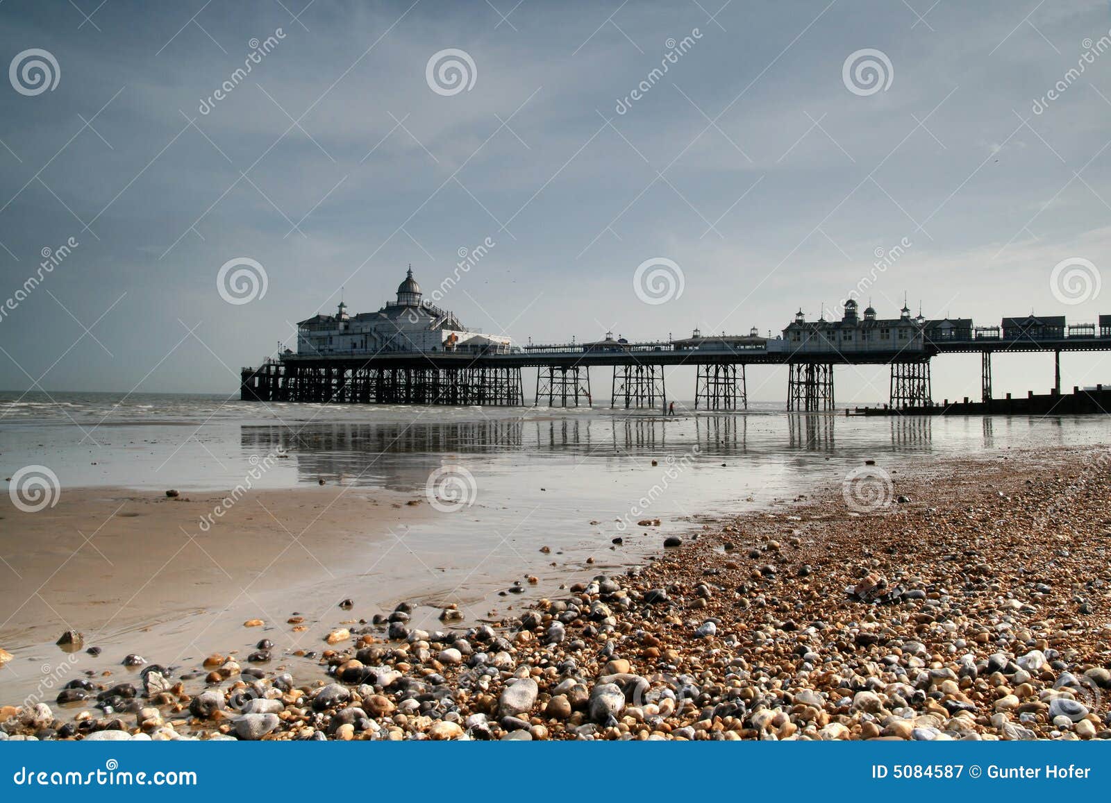 Eastbourne pier stock image. Image of history, sand, victorian 5084587