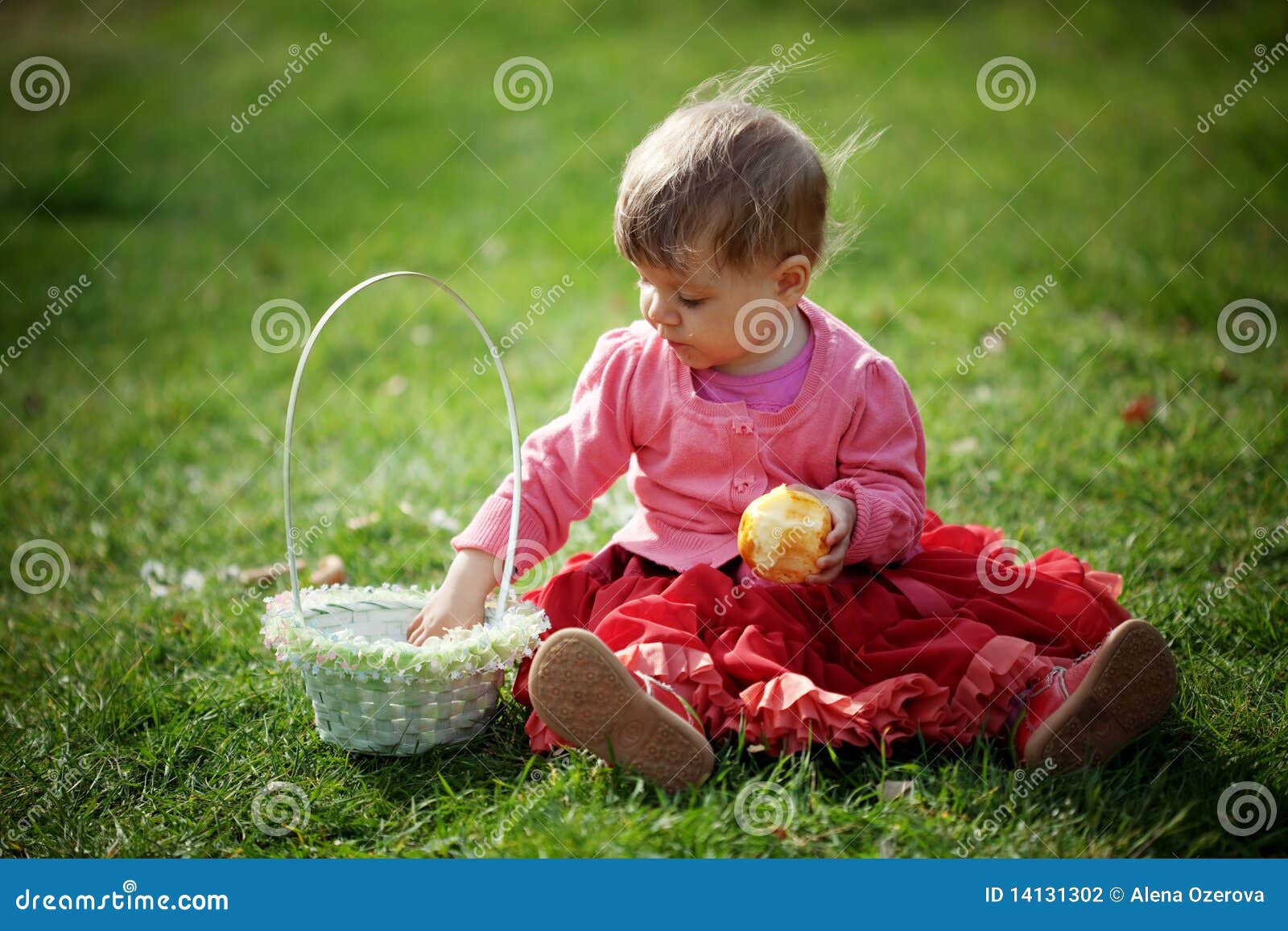 Easter baby girl stock photo. Image of adorable, fashion 14131302