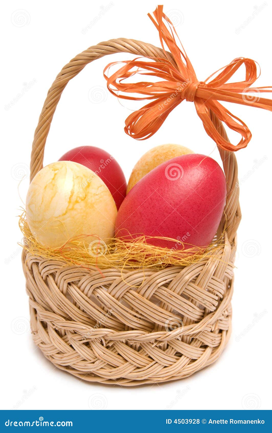 Easter basket. stock photo. Image of religious, season 4503928