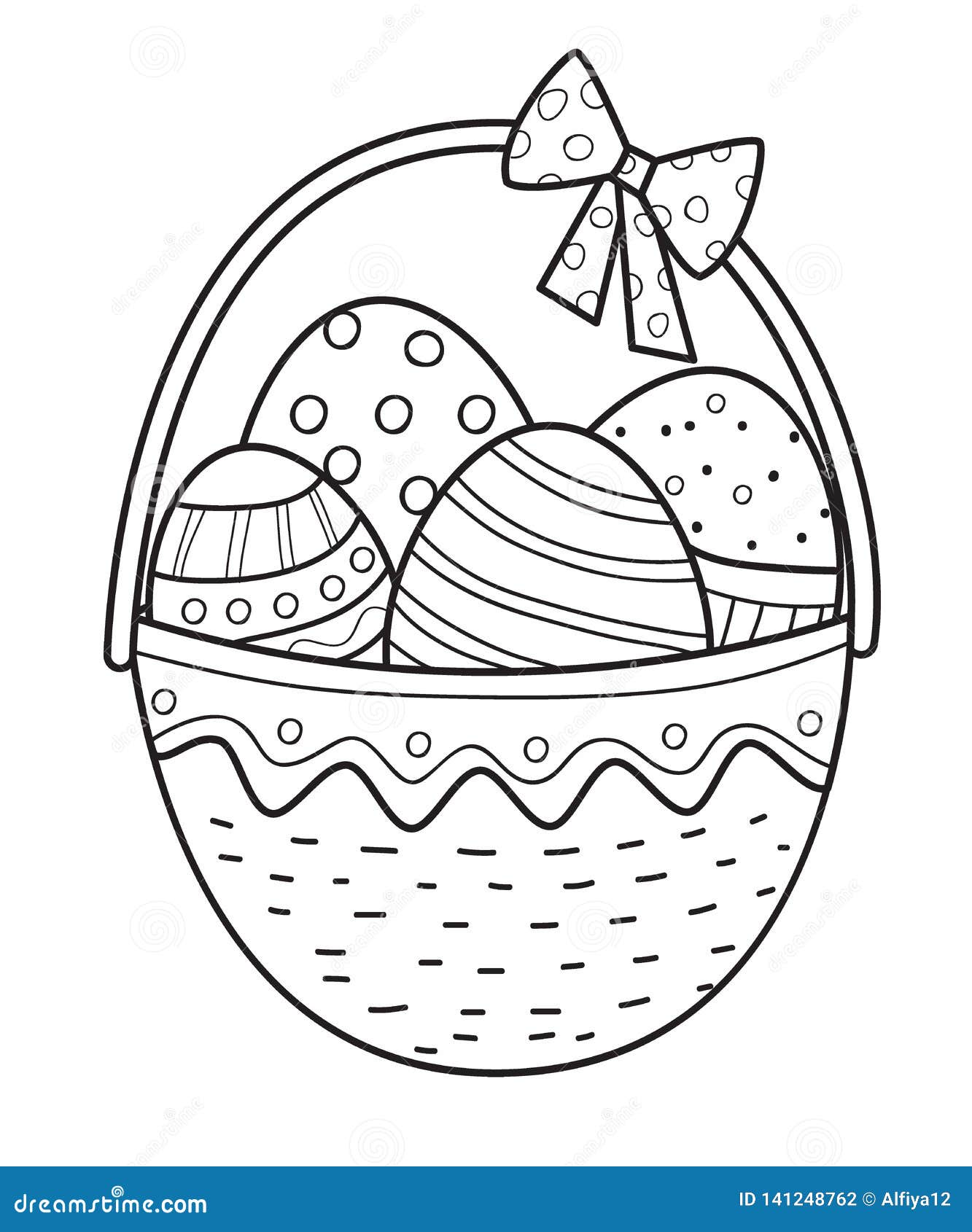 coloring pages easter baskets