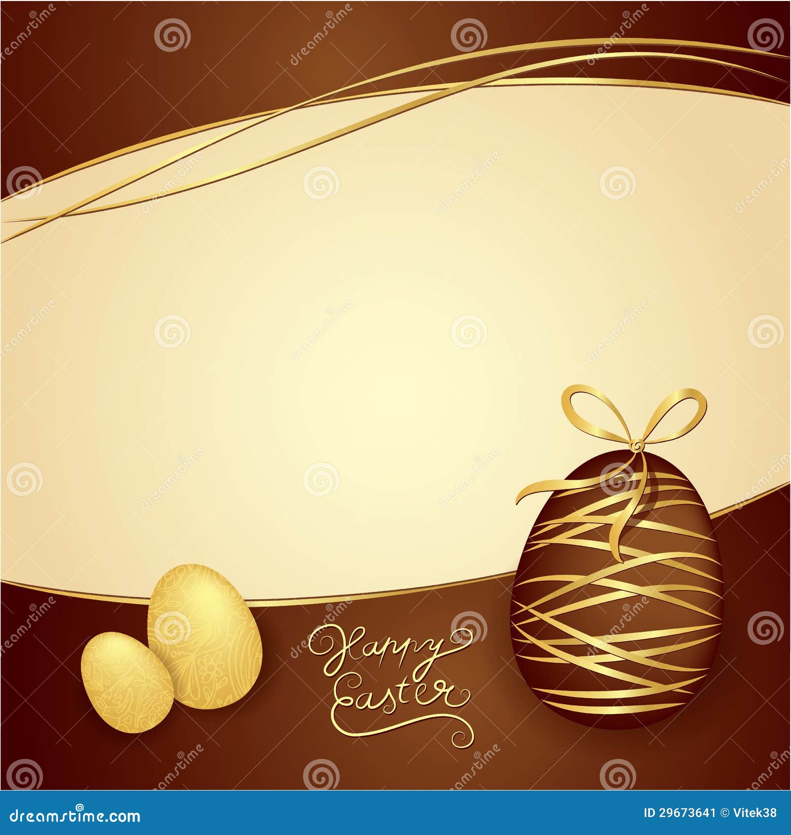 Easter Box Of Chocolates Vector Thematic Background Chocolate