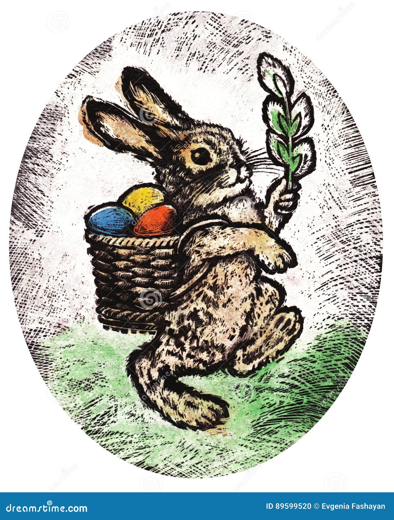 Easter Bunny stock illustration. Illustration of dark 89599520