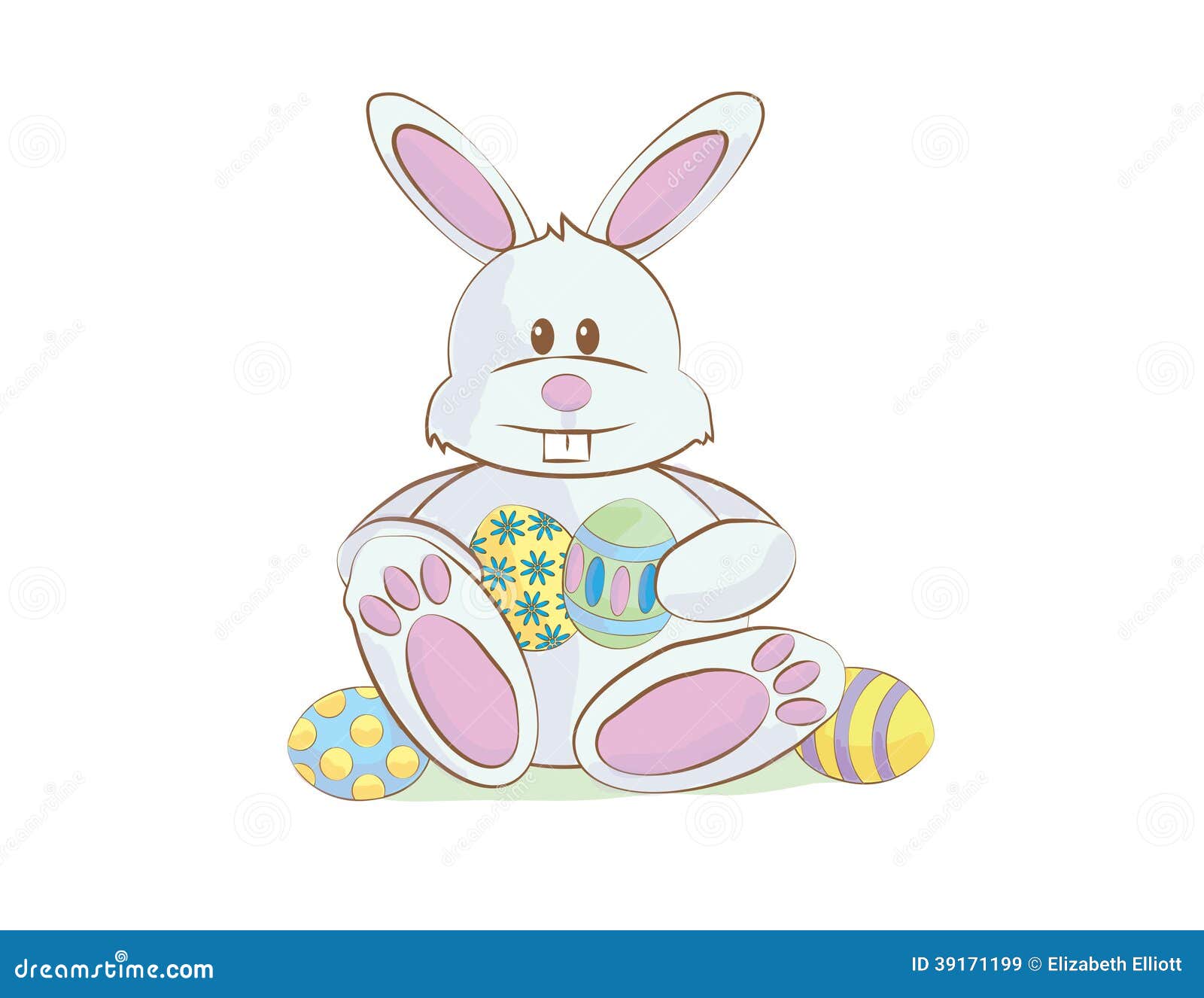 Easter Bunny Cartoon Stock Illustration - Image: 39171199