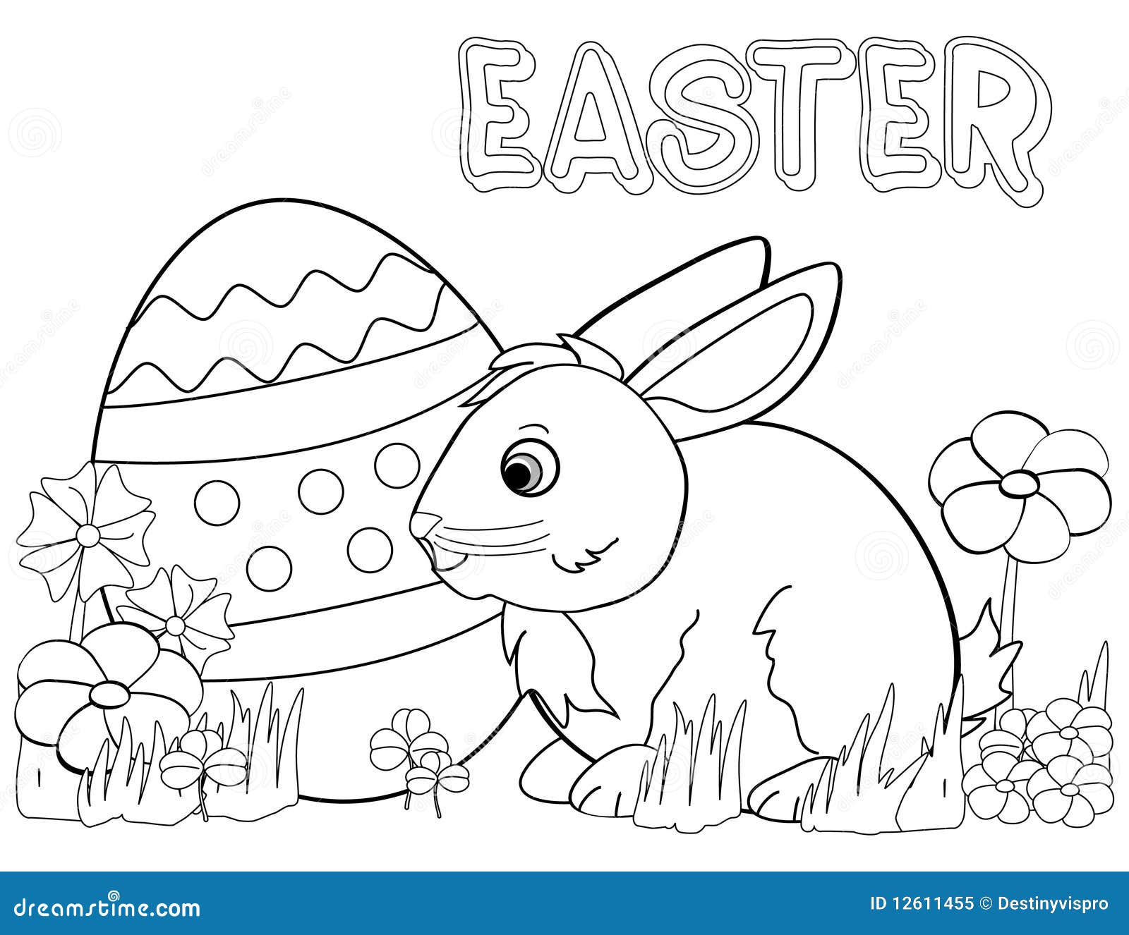 Easter Bunny Coloring Page