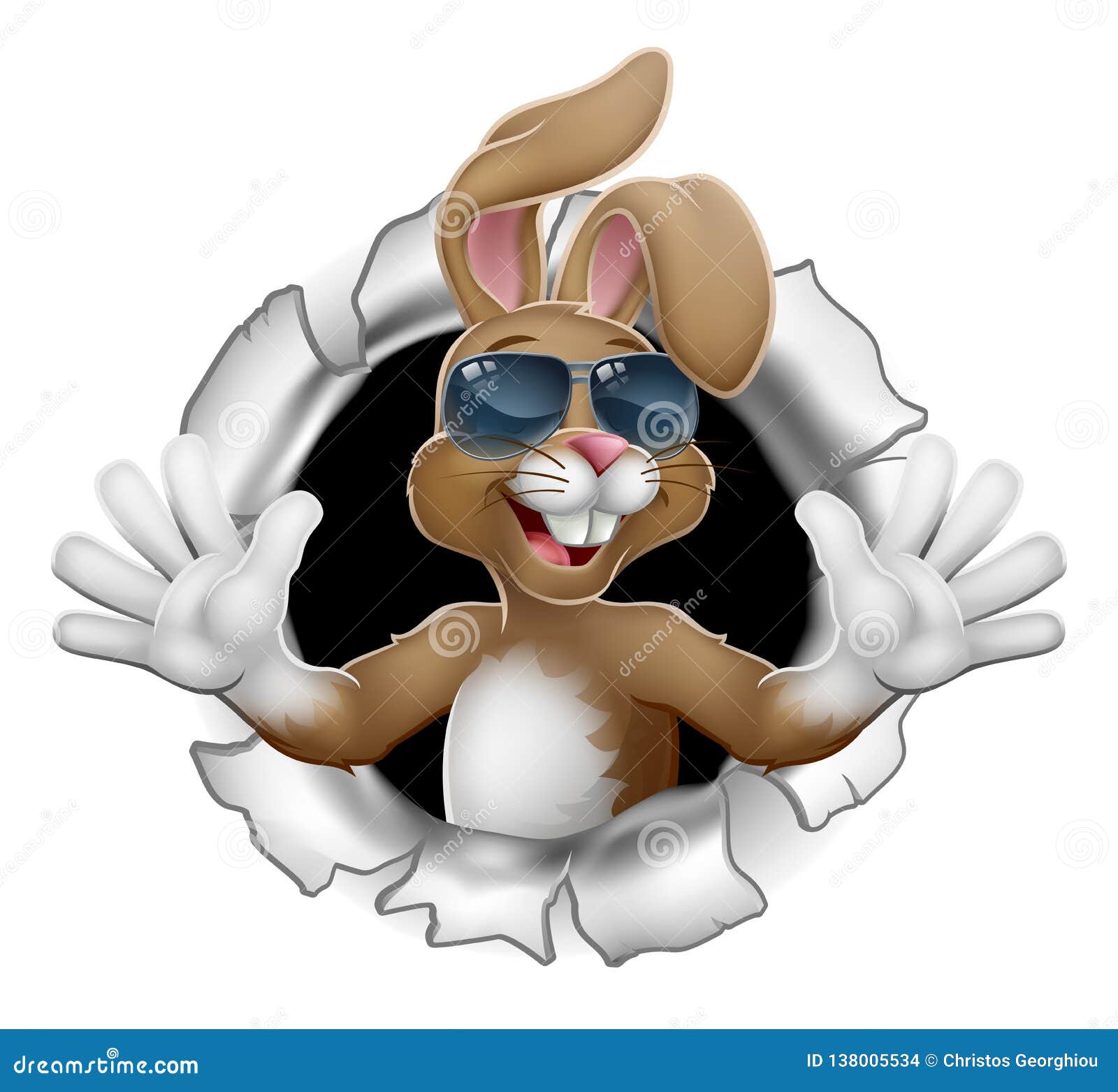 easter bunny cool rabbit sunglasses breaking wall