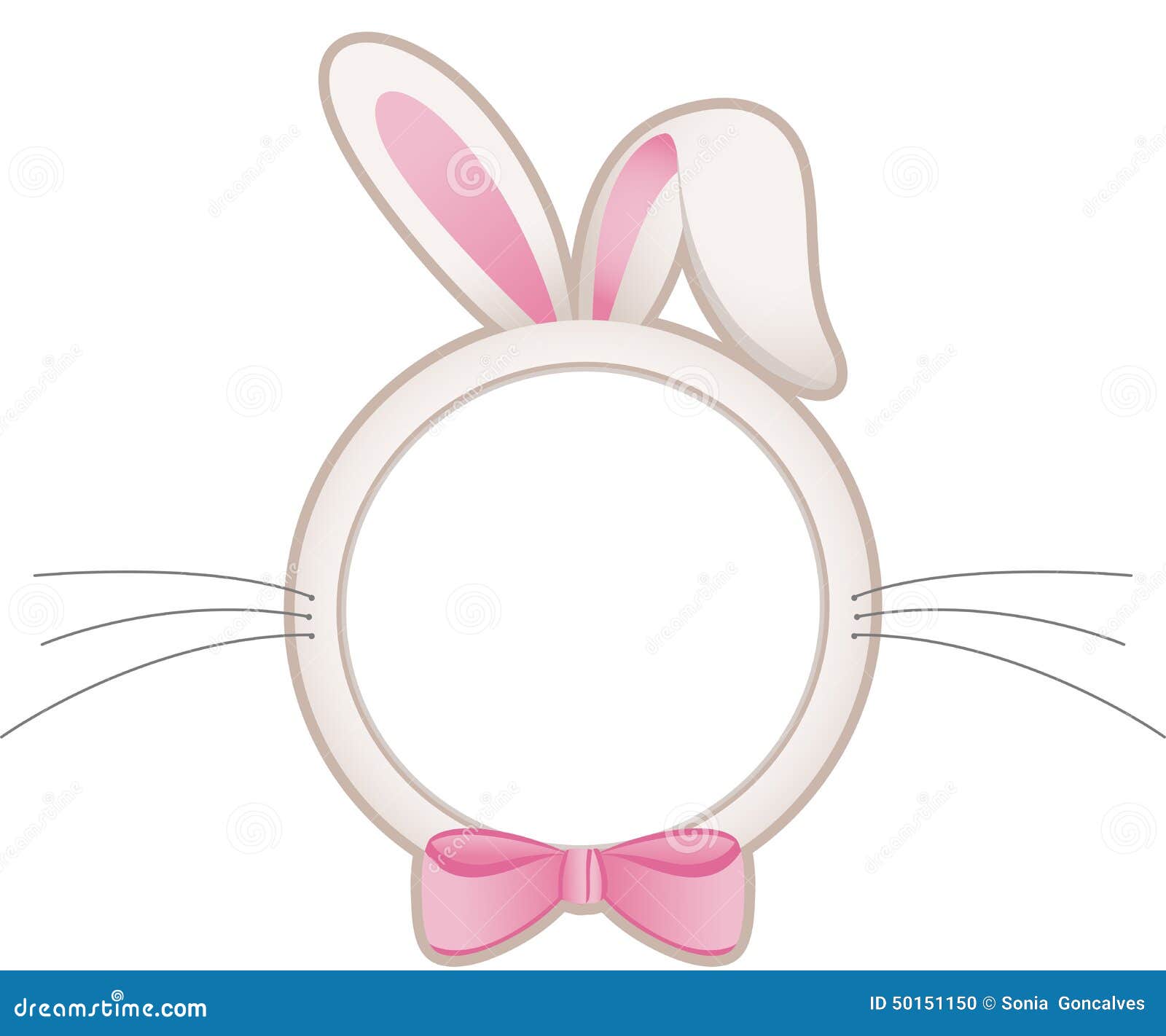 Easter bunny head frame stock vector. Illustration of holiday 50151150