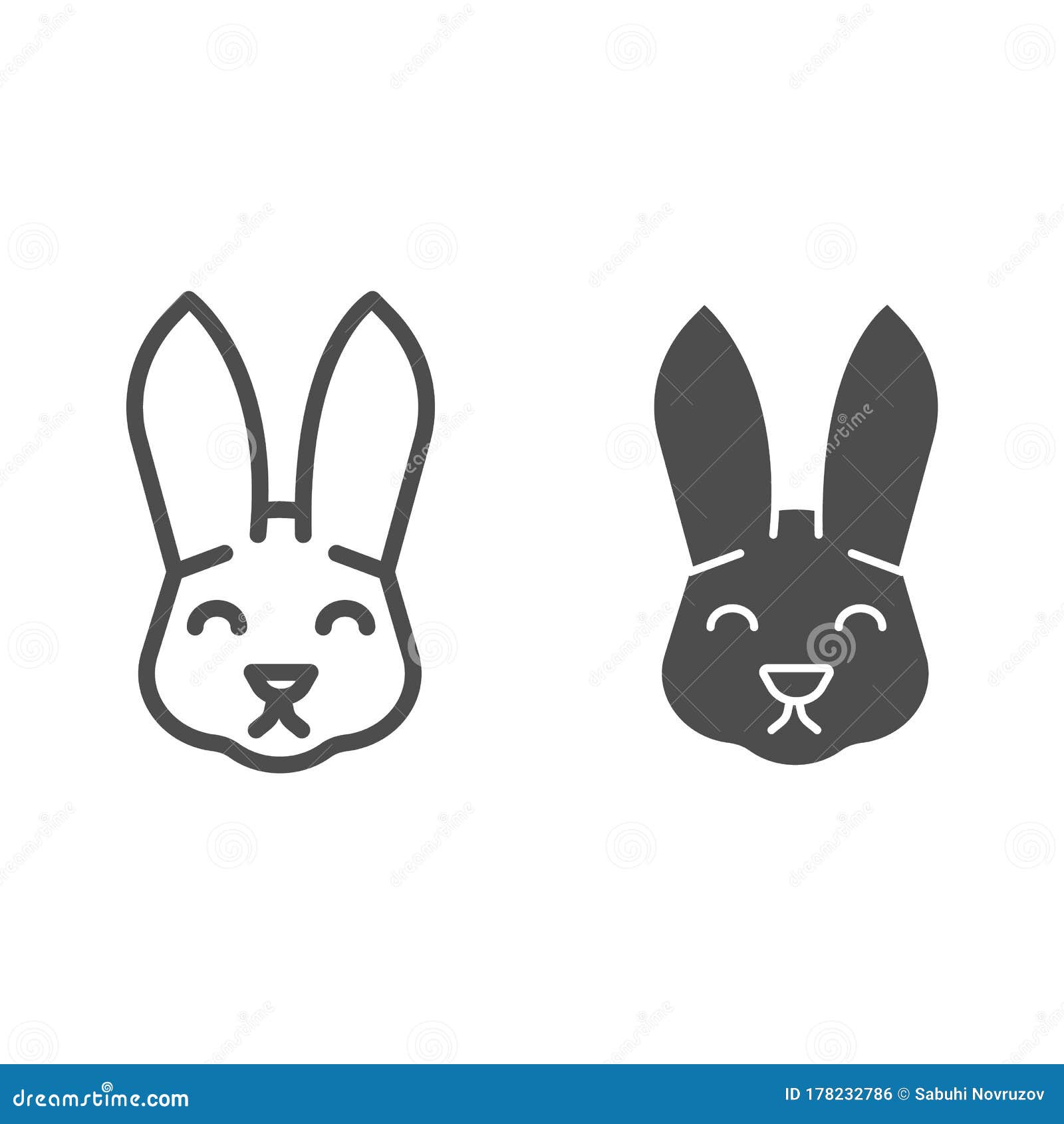 Bunny Head Outline Svg - 195+ SVG PNG EPS DXF in Zip File