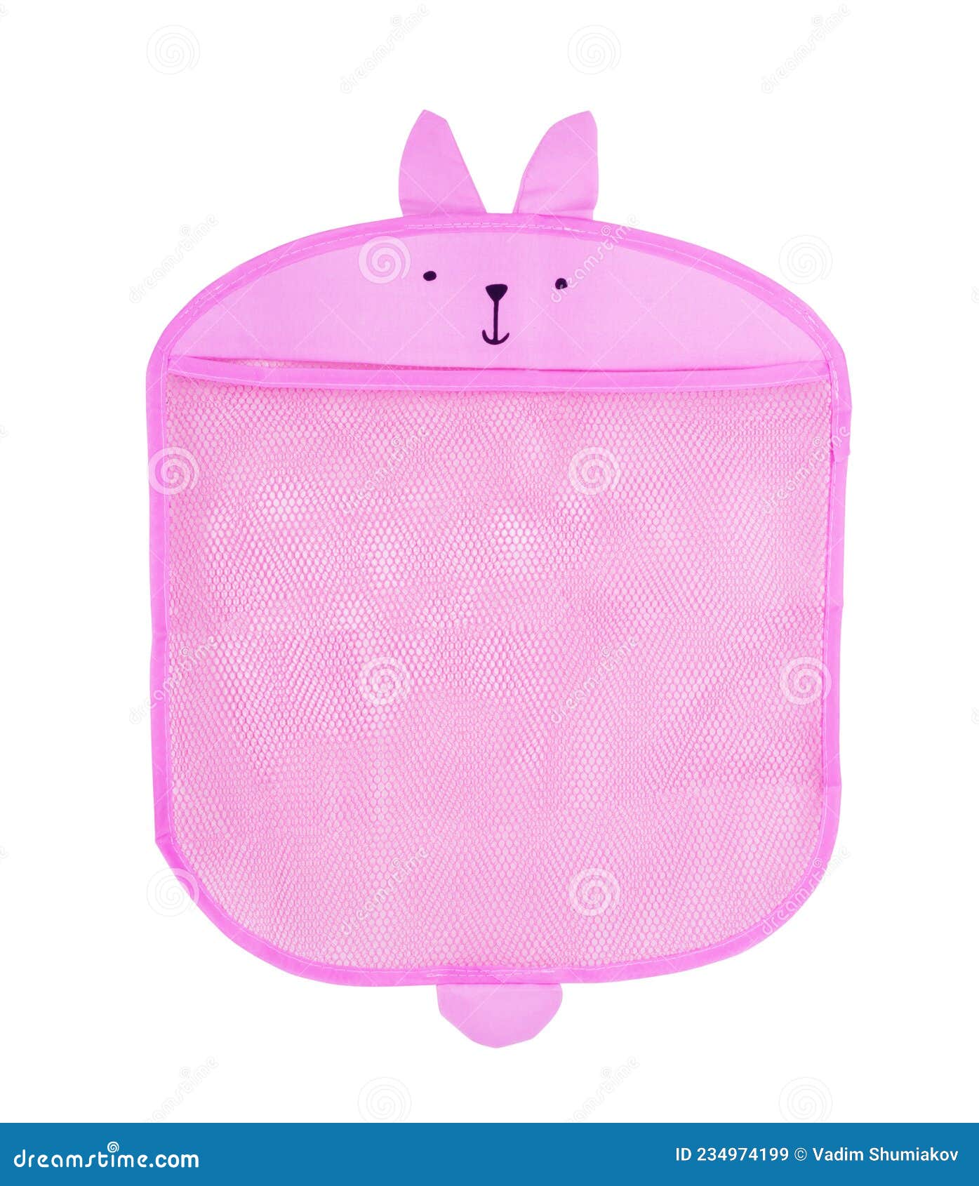 easter bunny rabbit with funny ears made of napkin and pink egg on turquoise background. minimal style easter greeting card