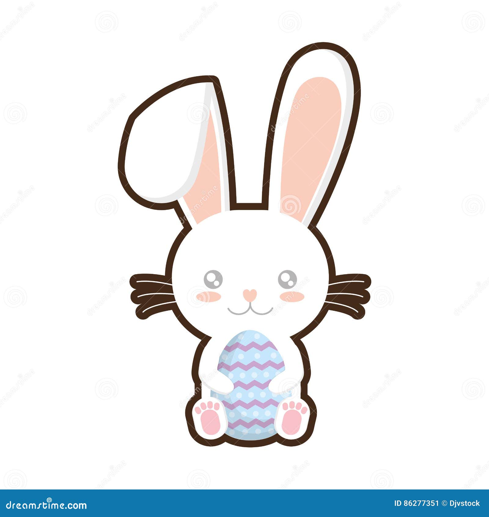 Download Easter Bunny Whiskers Hing Egg Adorable Stock Illustration ...