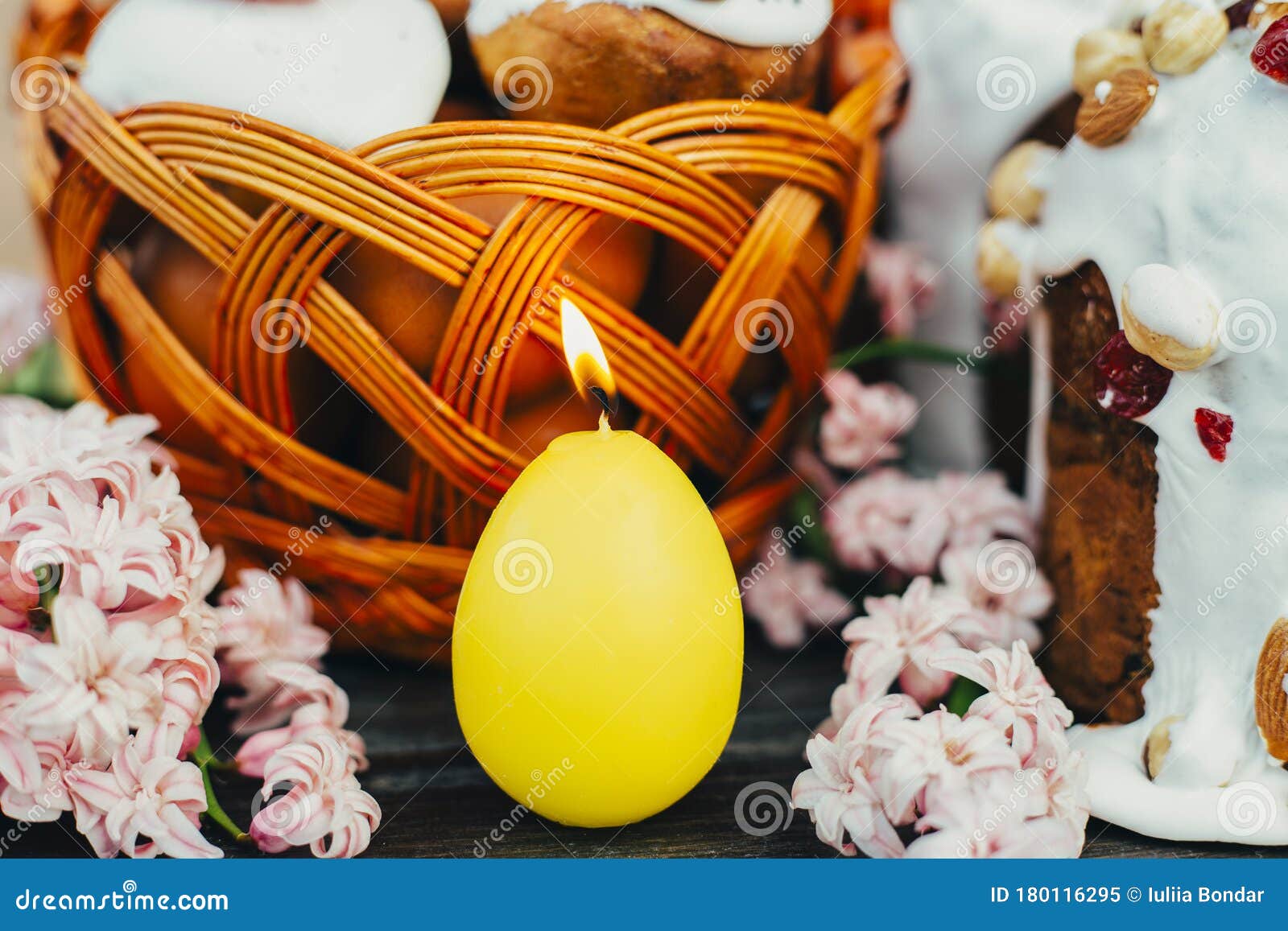 Easter candle in egg form stock image. Image of april 180116295
