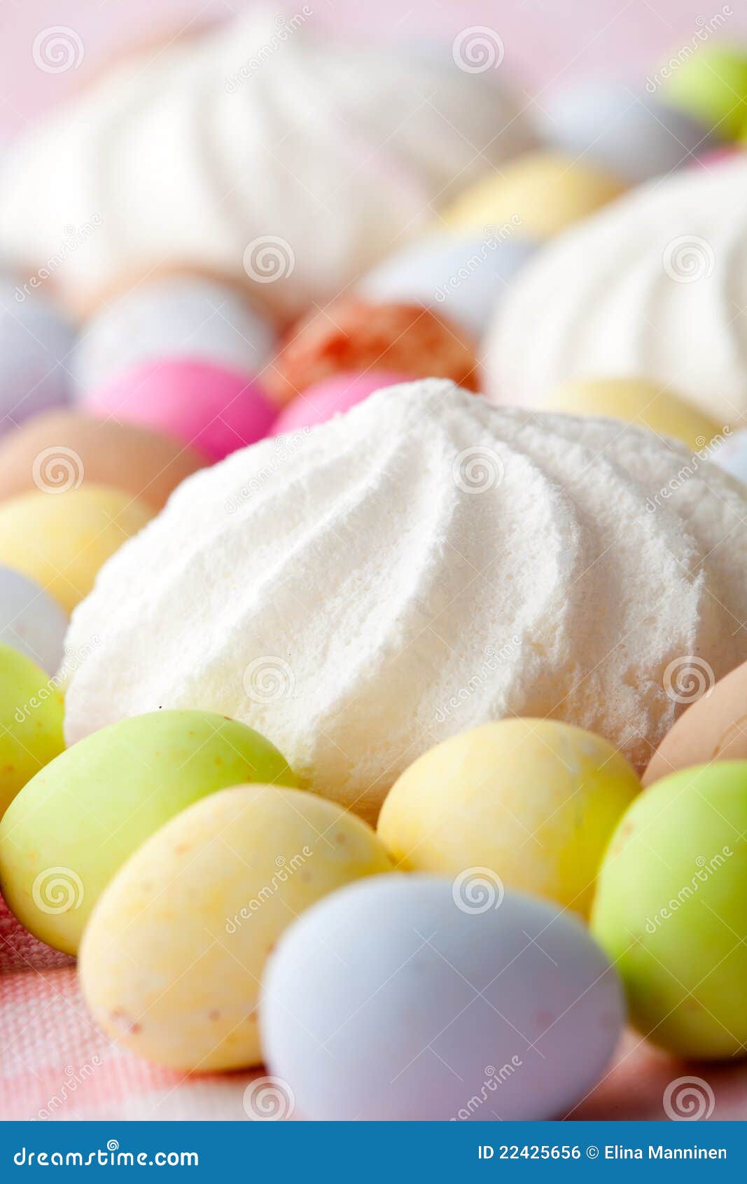 Easter candy and meringue stock photo. Image of delicious 22425656