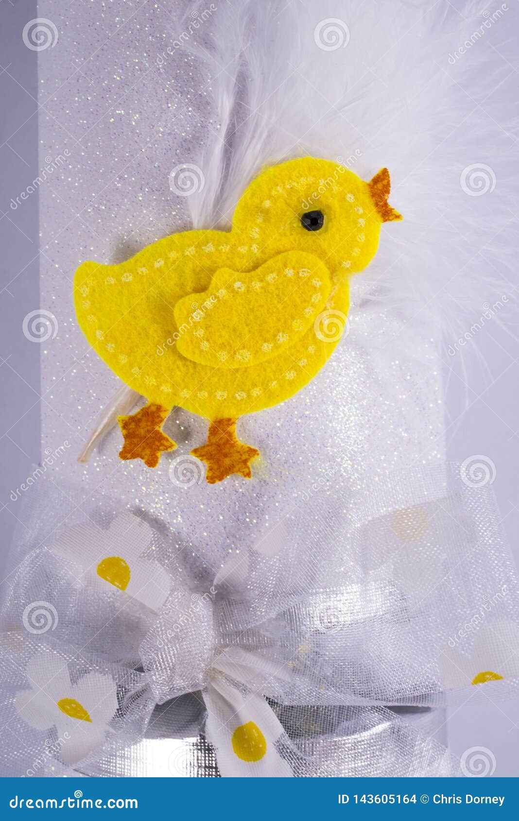 Easter Chick on a Cracker stock photo. Image of colorful 143605164